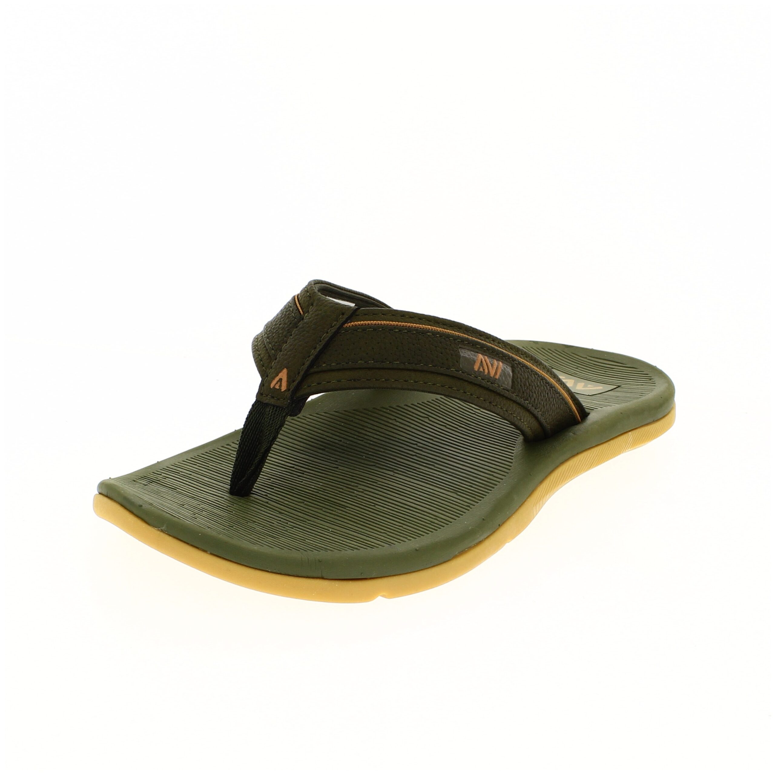 AVI Men Casual Two Strap Slipper Green