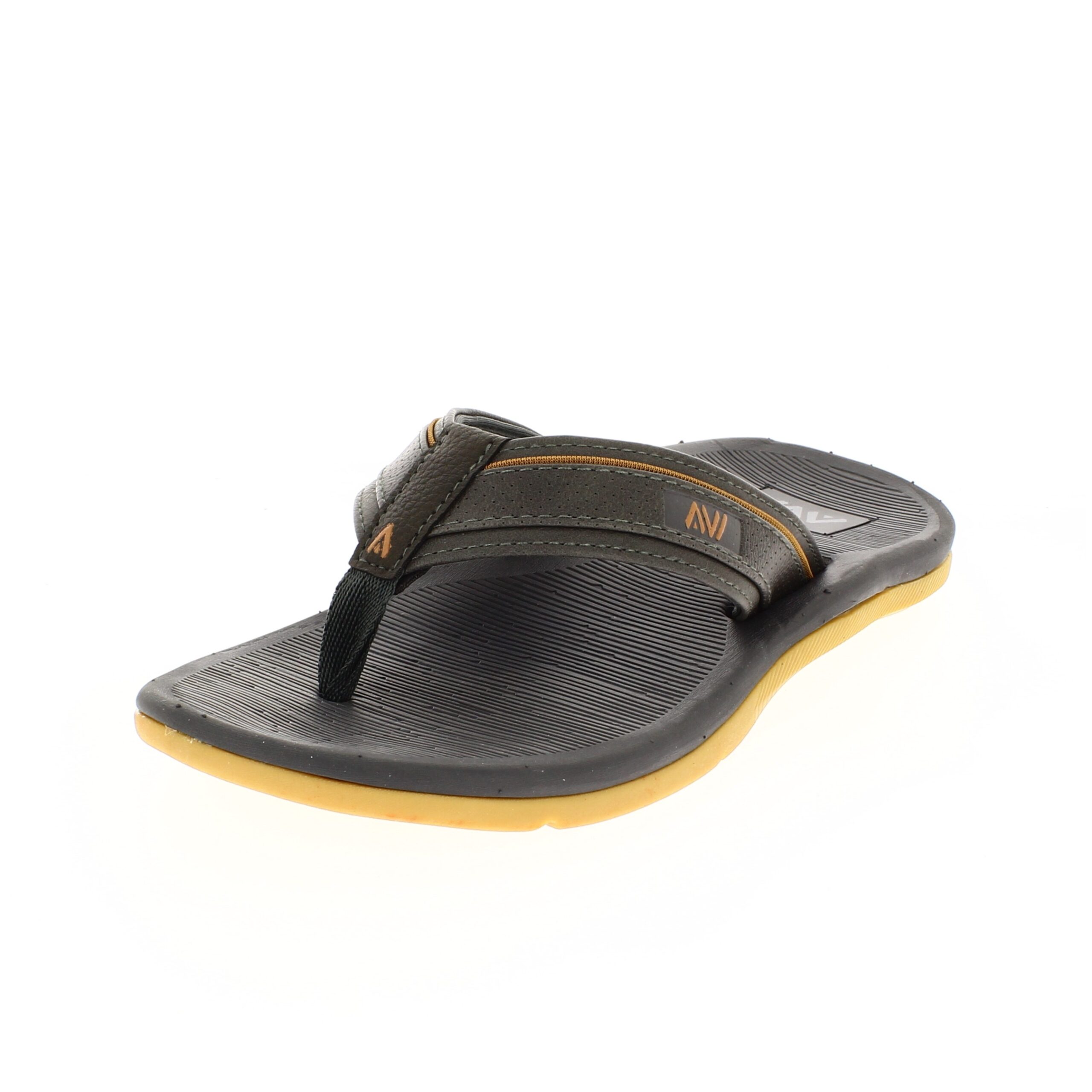 AVI Men Casual Two Strap Slipper Gray