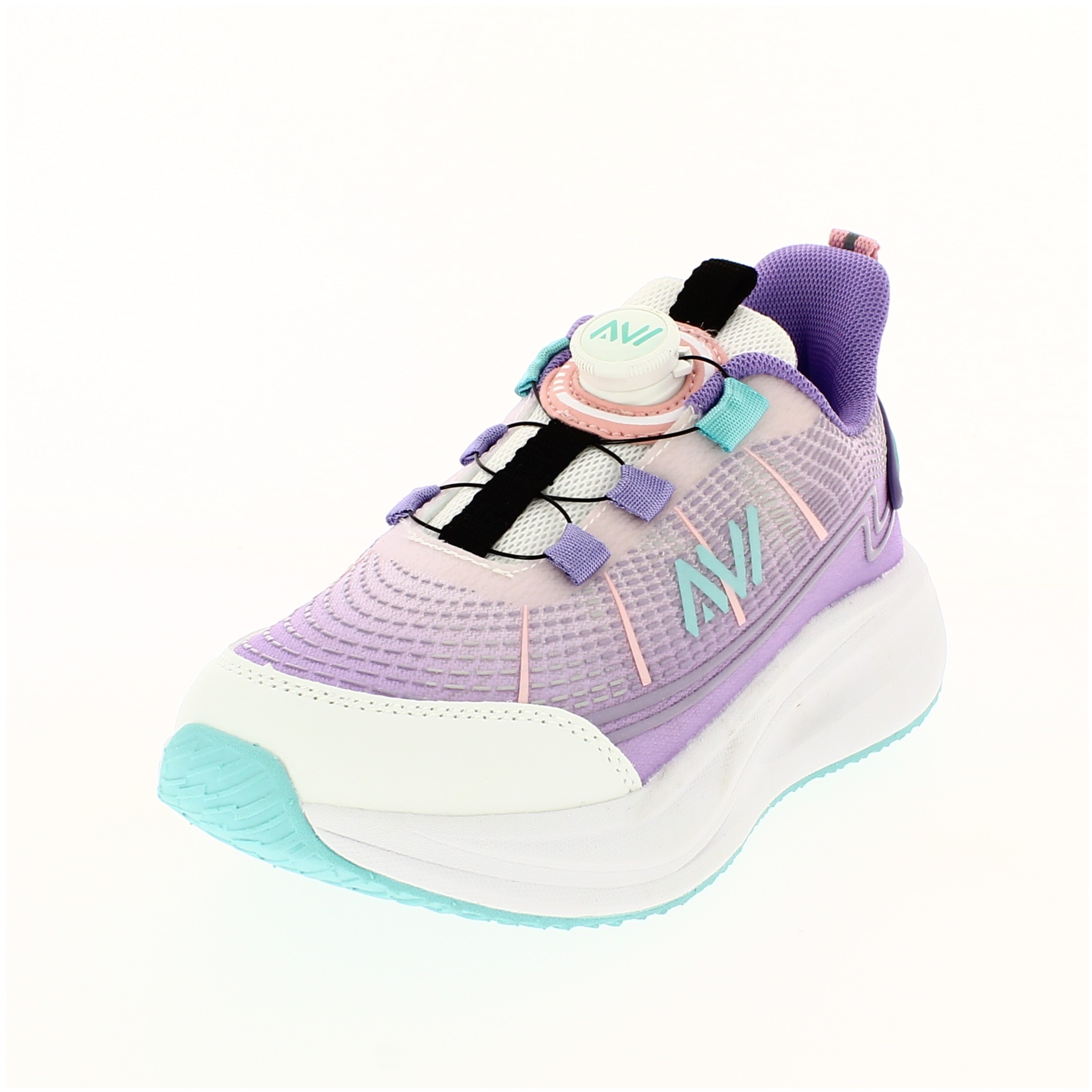 AVI Kids Unisex Running Lacing Shoe Purple
