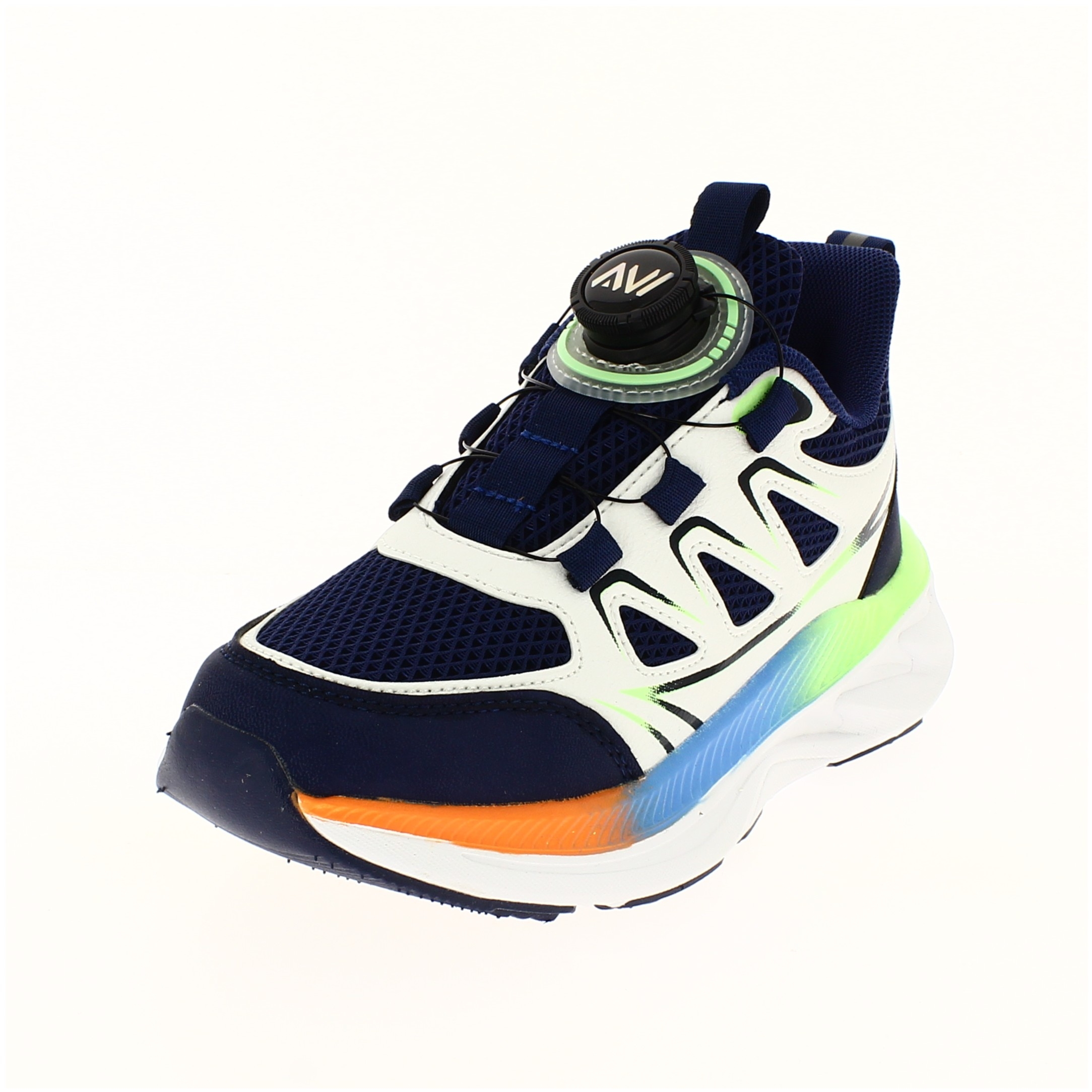 AVI Kids Unisex Running Lacing Shoe Blue