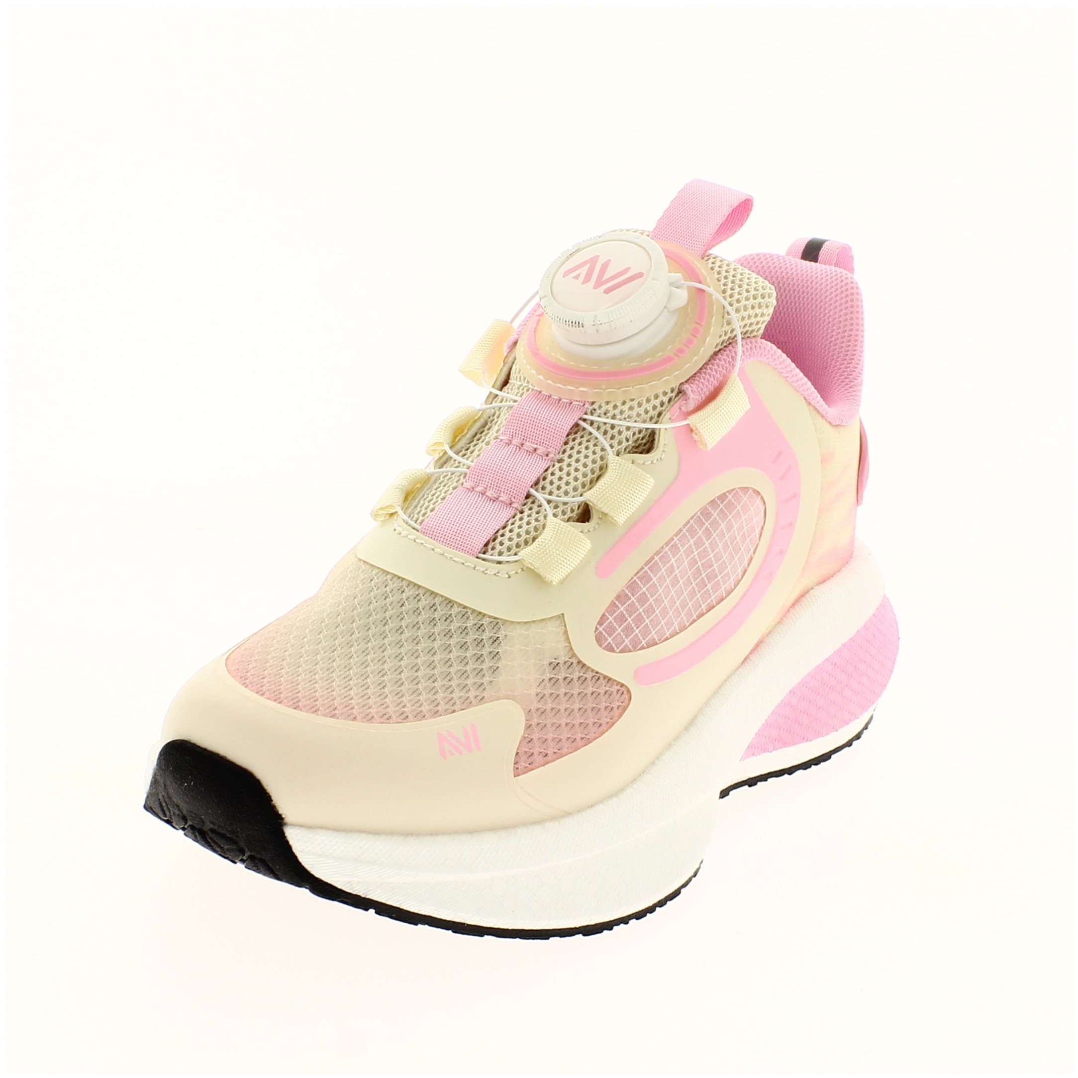 AVI Kids Unisex Running Lacing Shoe Pink