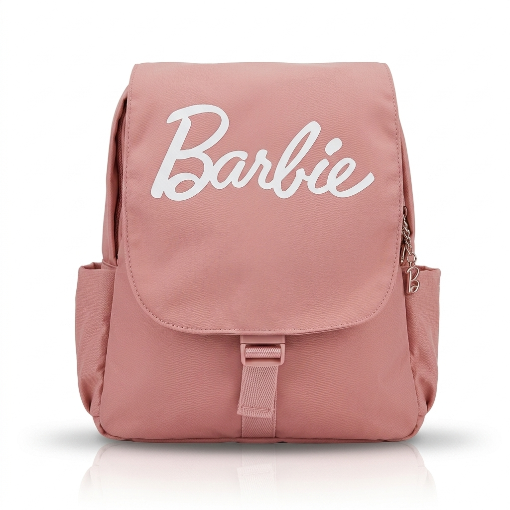 Barbie Girls Back Pack Peach - 33cmx26cmx11cm