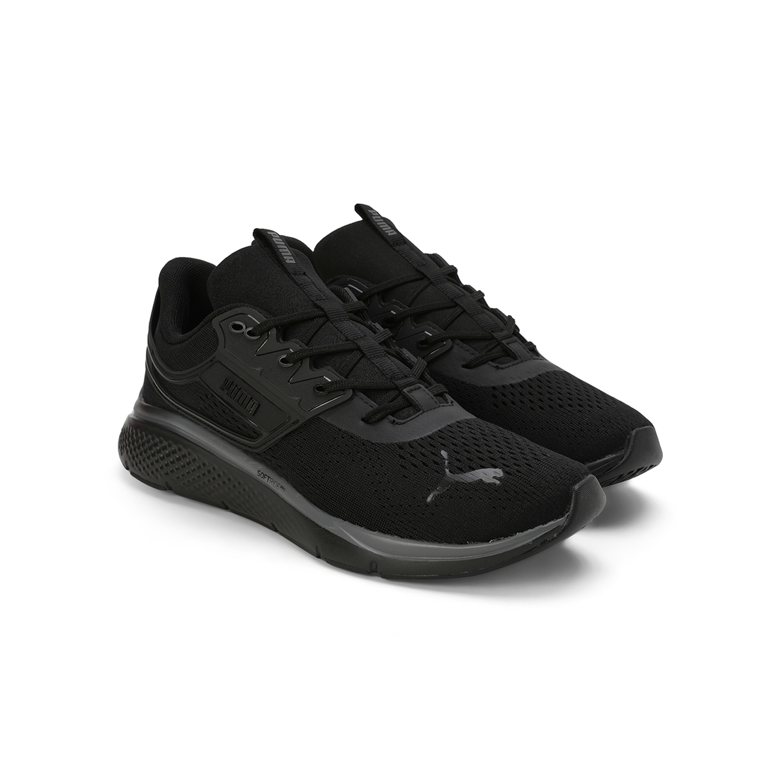 PUMA Men Running Shoes Black-Grey
