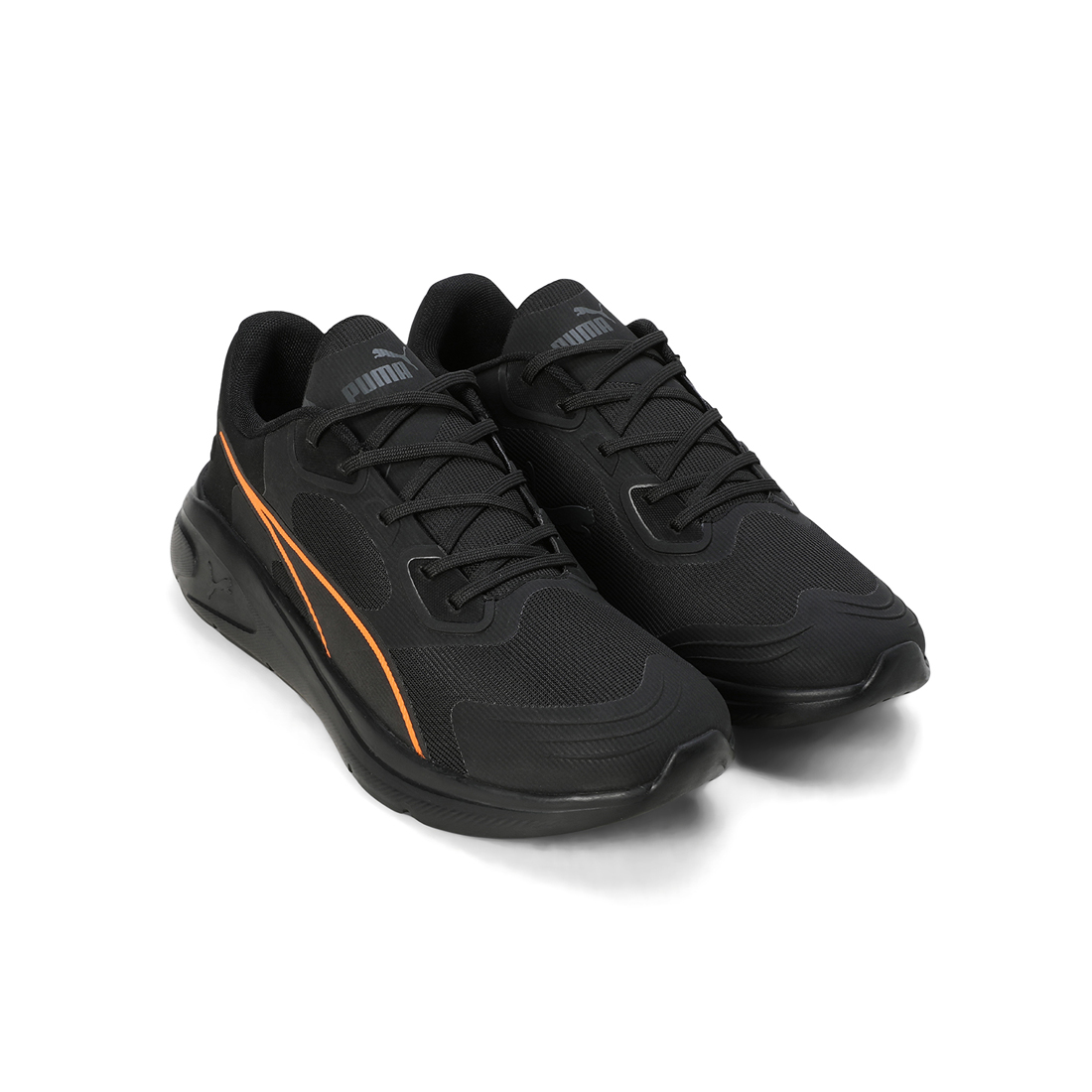 PUMA Men Running Shoes Black-Grey