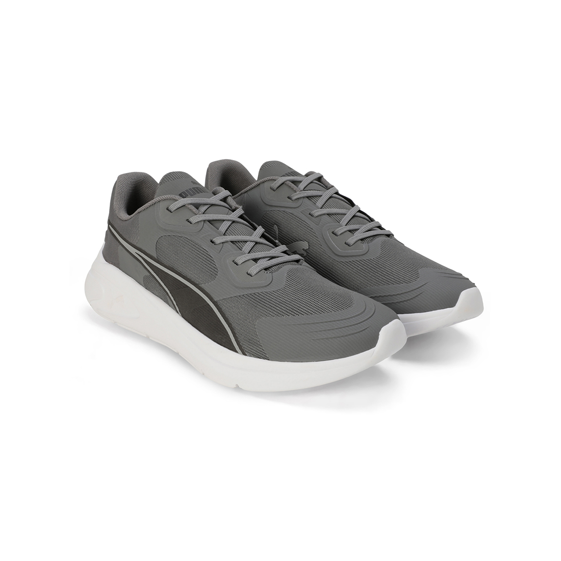 PUMA Men Running Shoes Grey-Black