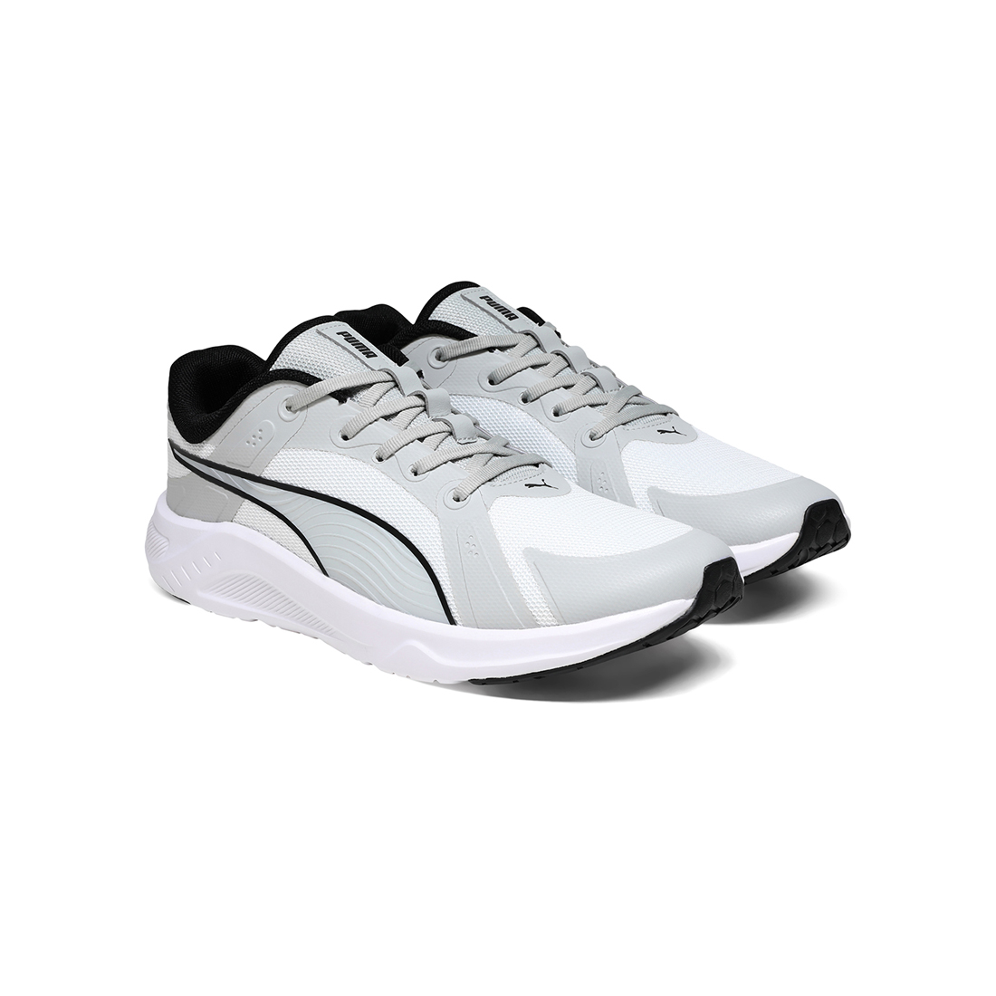 PUMA Unisex Running Shoes Black-White
