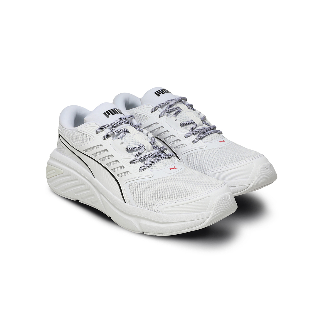 PUMA Unisex Running Shoes White-Black