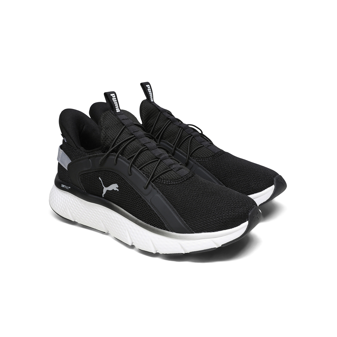 PUMA Men Running Shoes Black-White