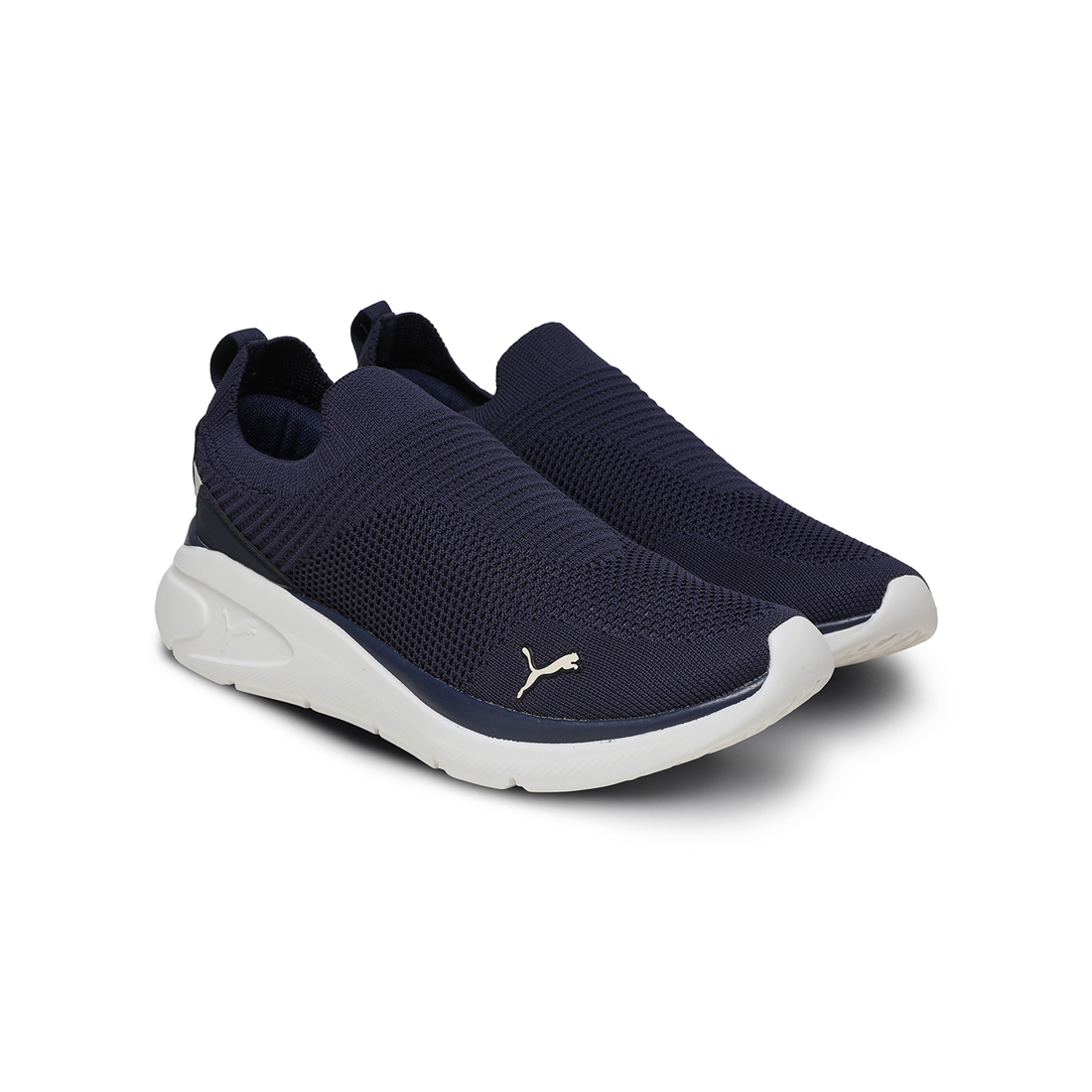 PUMA Unisex Running Shoes Navy-Snow
