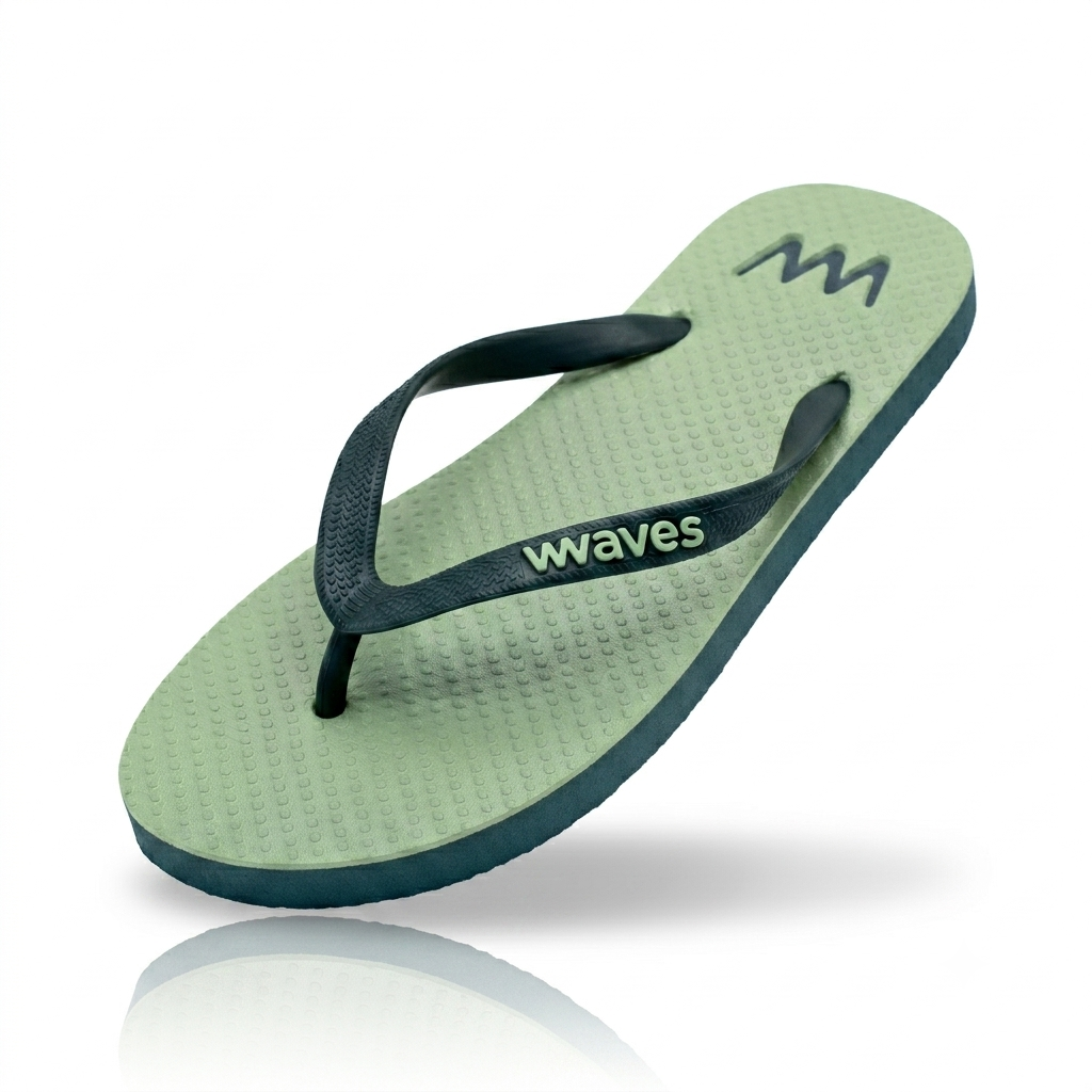 Waves Men Casual Slipper Flats Reseda Blue