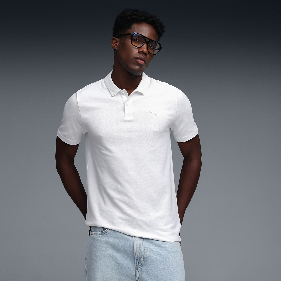 PUMA Men Casual Polo White