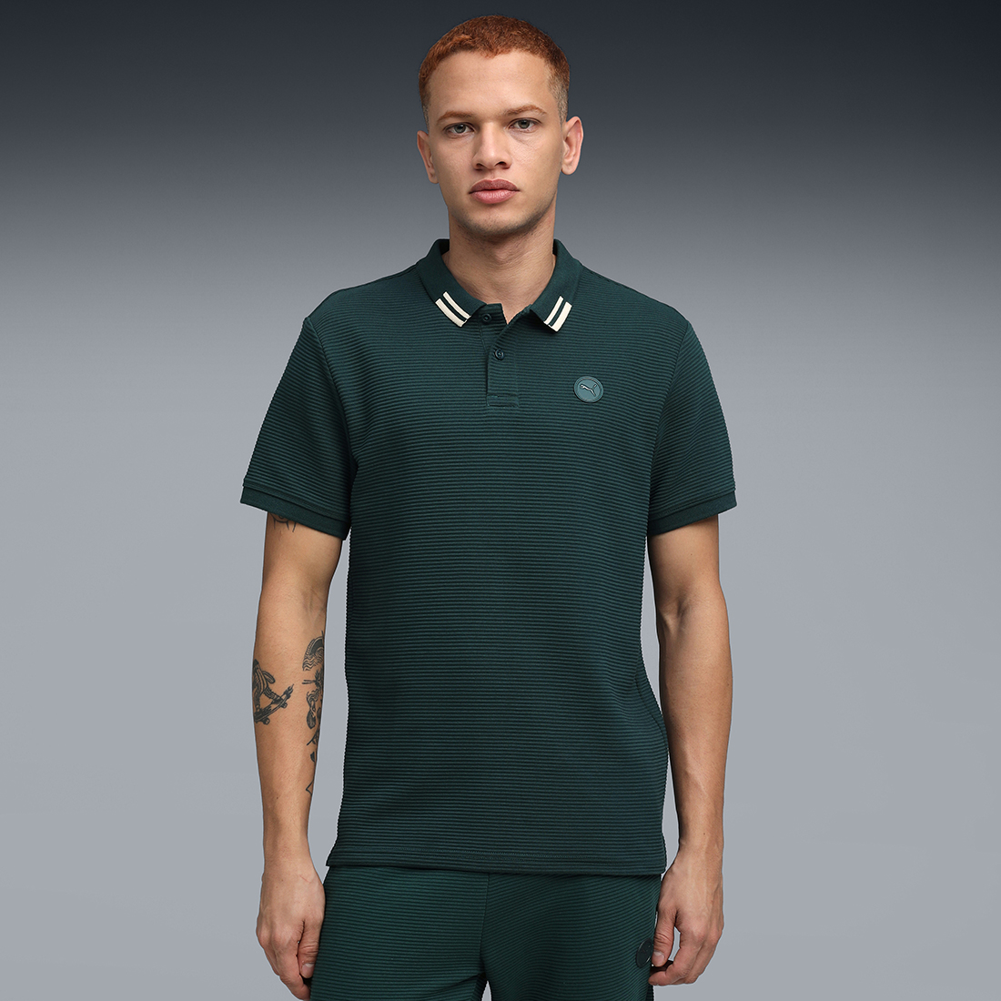PUMA Men Casual Polo Green Terrain