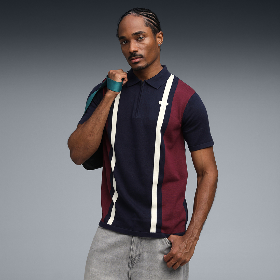 PUMA Men Casual Polo New Navy