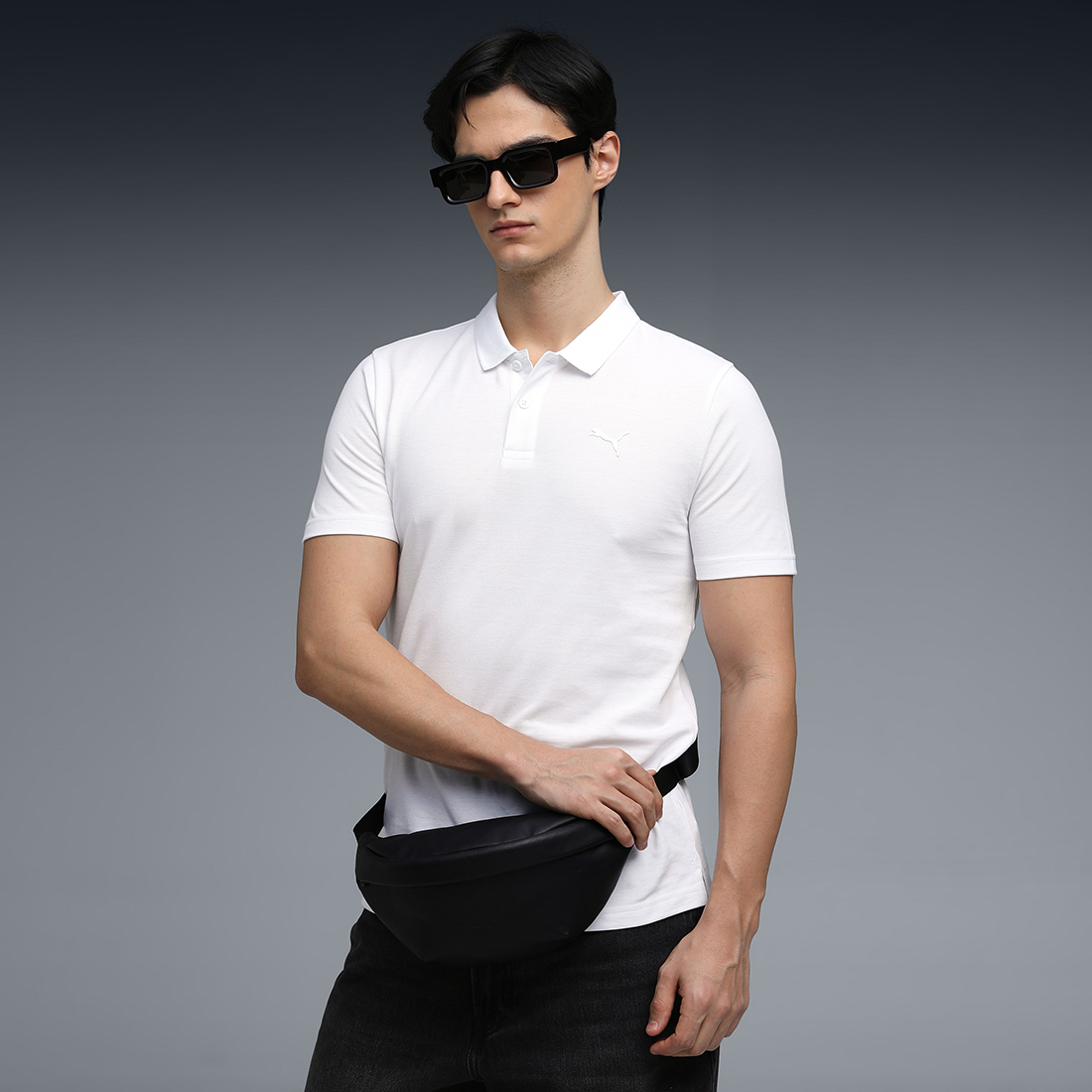 PUMA Men Casual Polo White-Ice