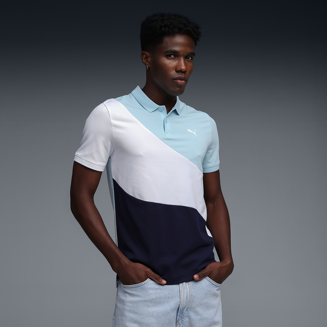 PUMA Men Casual Polo Fresh Water