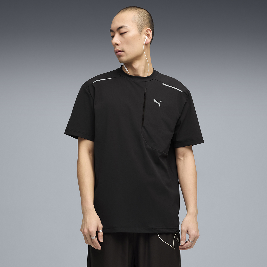 PUMA Men Casual T Shirts Green