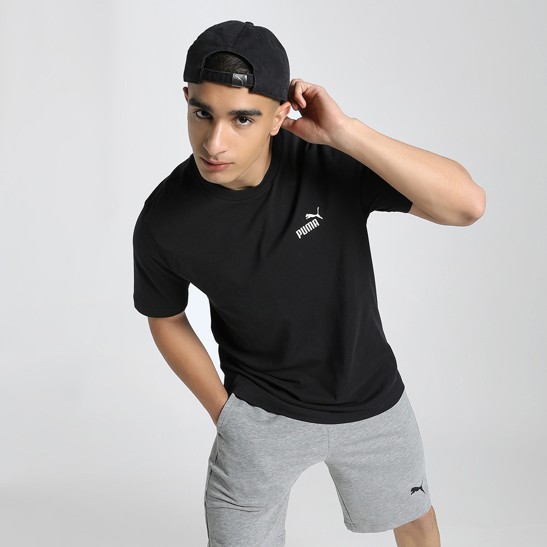 PUMA Men Casual T Shirts Black