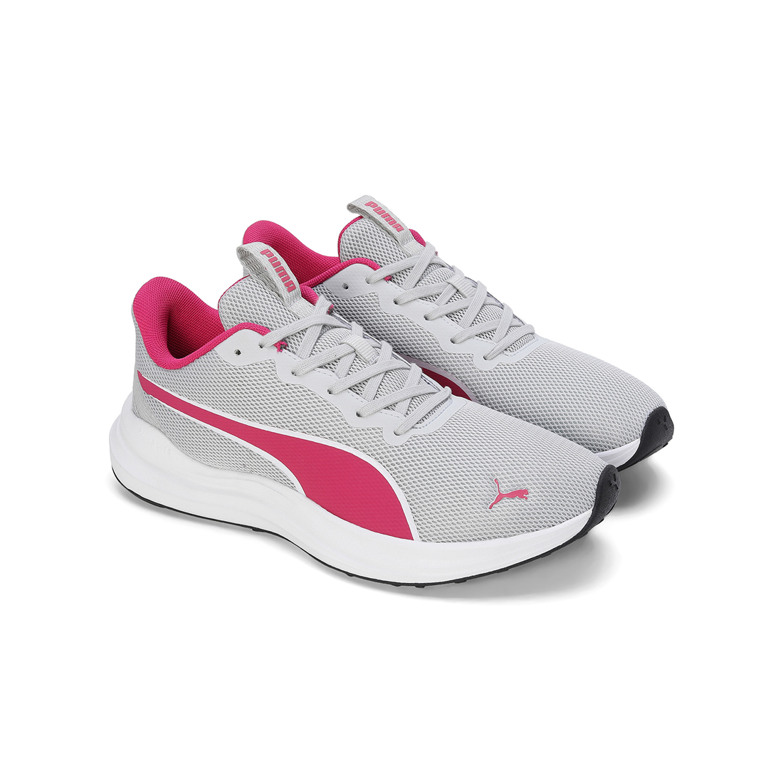 PUMA Women Running Shoes Gray-White