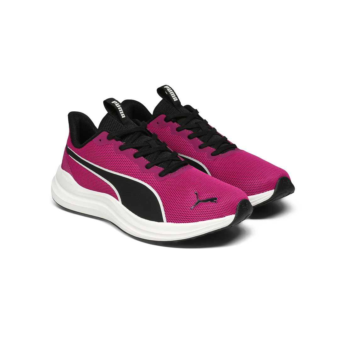 PUMA Women Running Shoes Black-White