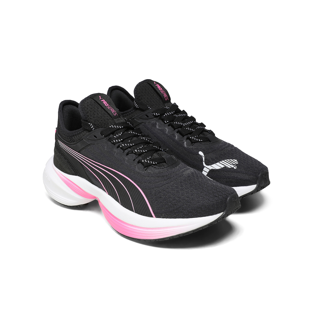 PUMA Women Running Shoes Black-Silver