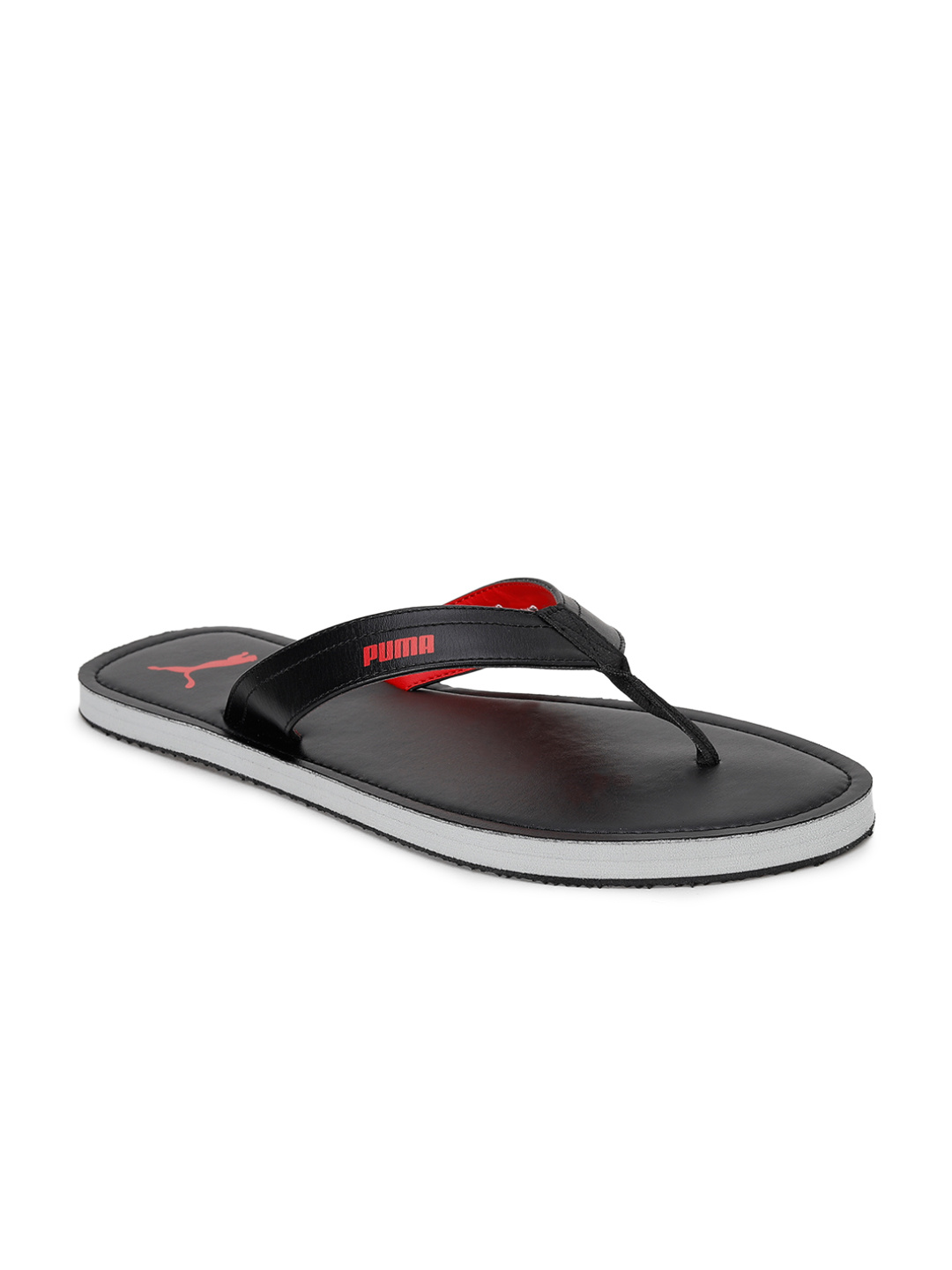 PUMA Men Casual Slip-On Slippers Black / Red
