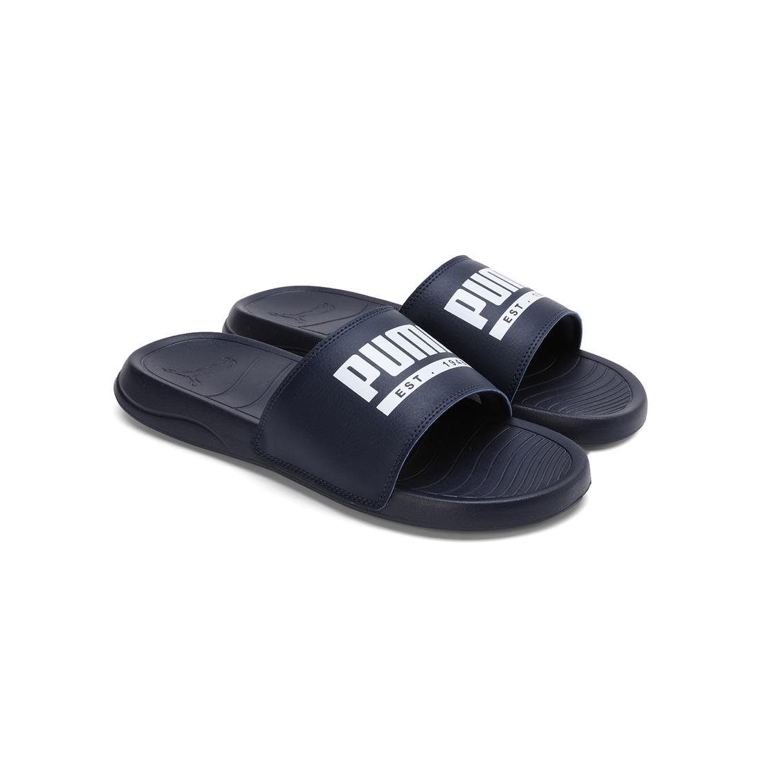 PUMA Unisex Casual Slide Navy-White