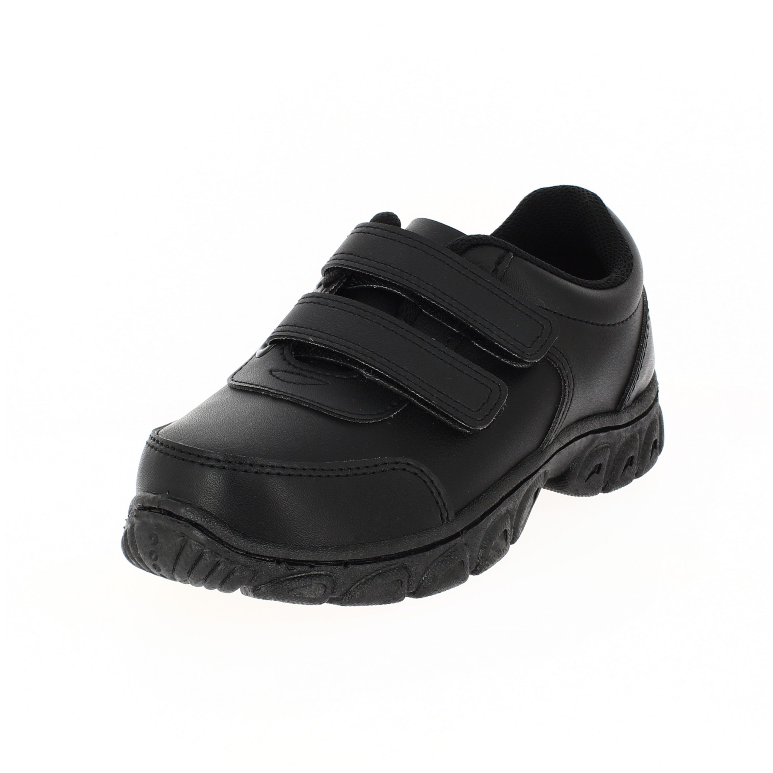 DSI SUPERSPORT Boys School Shoes Double Velcro Black Ages of 12 - 16 years