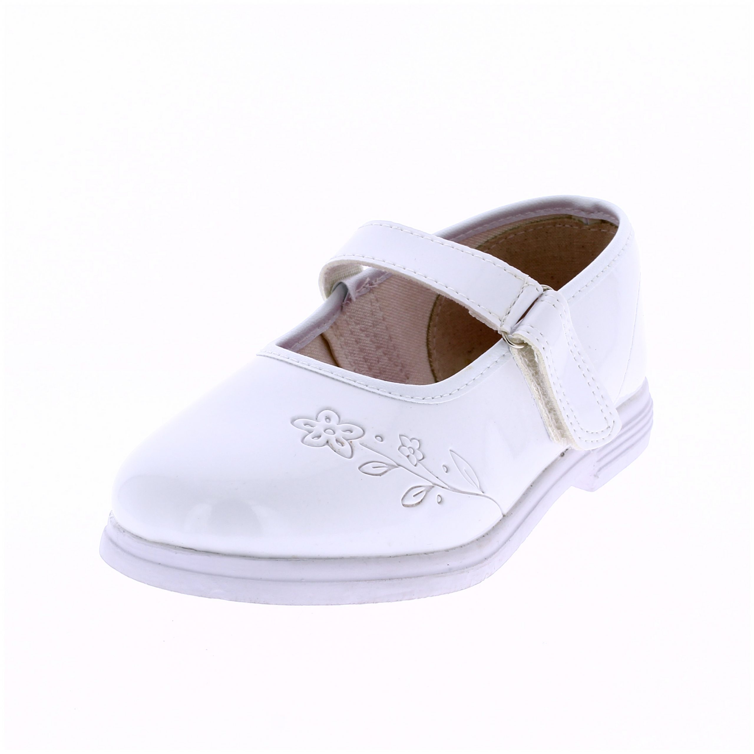 DSI SUPERSPORT Girls School Shoes Mary Jane White Ages of 05 - 07 years
