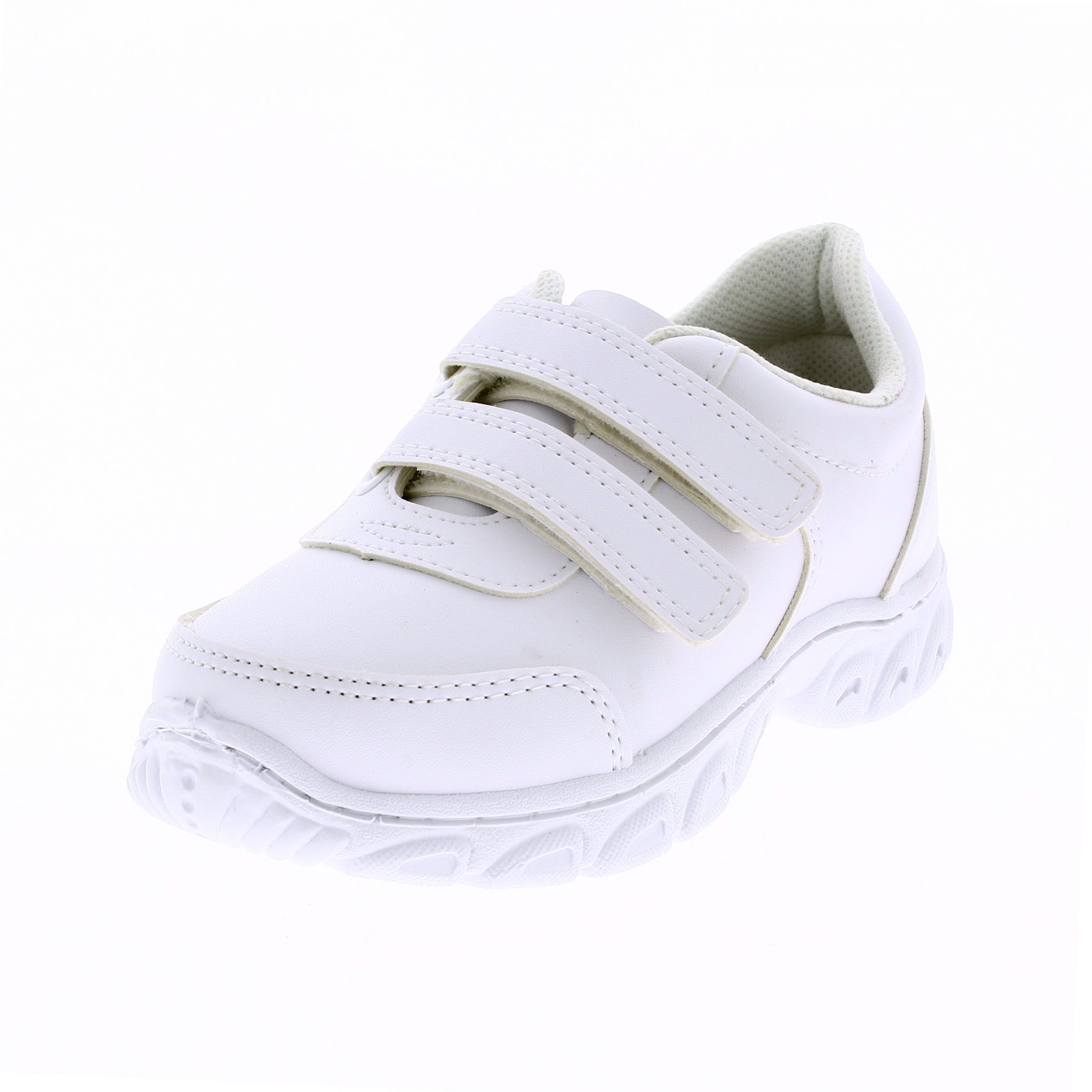 DSI SUPERSPORT Girls School Shoes Double Velcro White Ages of 12 - 18 years