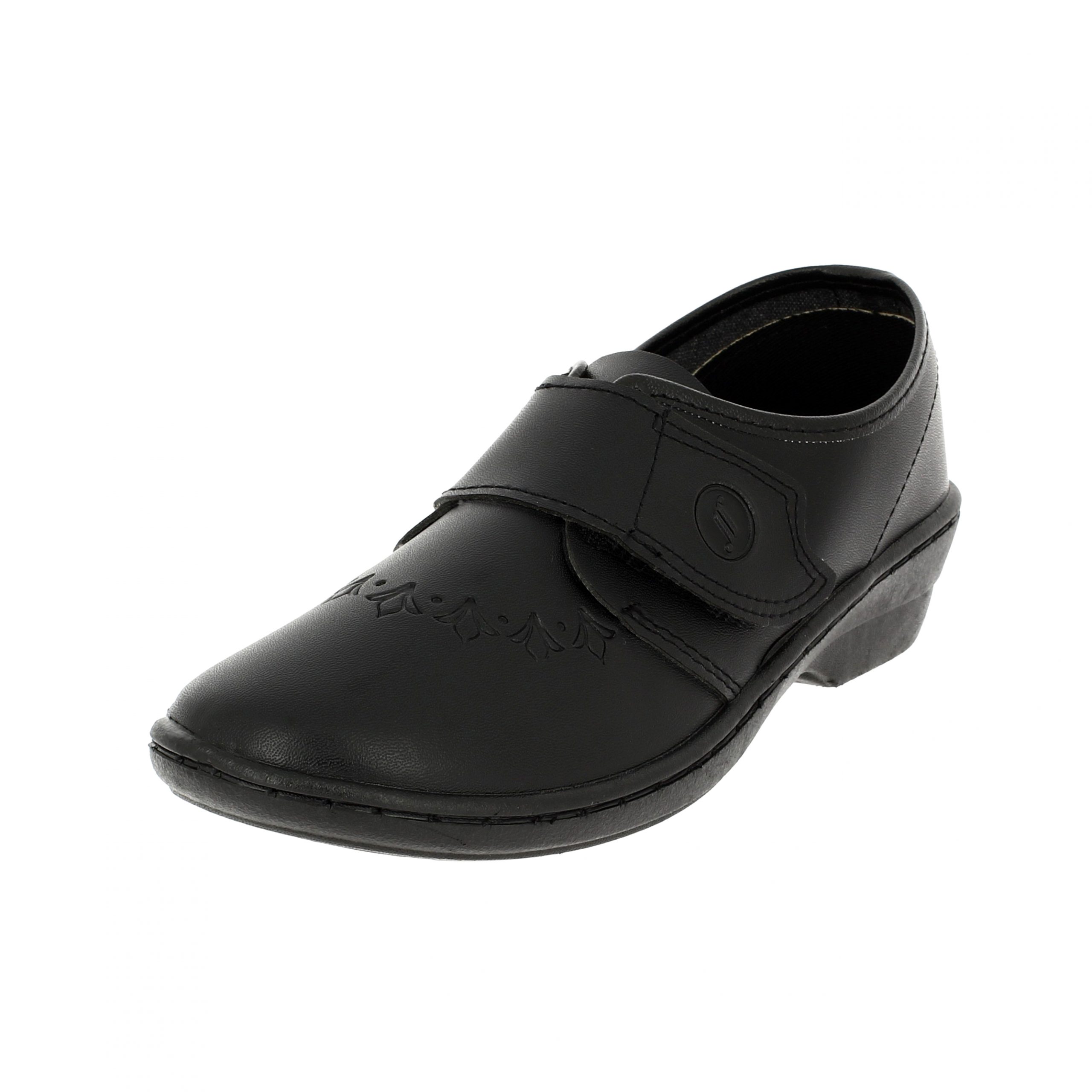 DSI SUPERSPORT Girls School Shoes Single Velcro Black Ages of 12 - 18 years