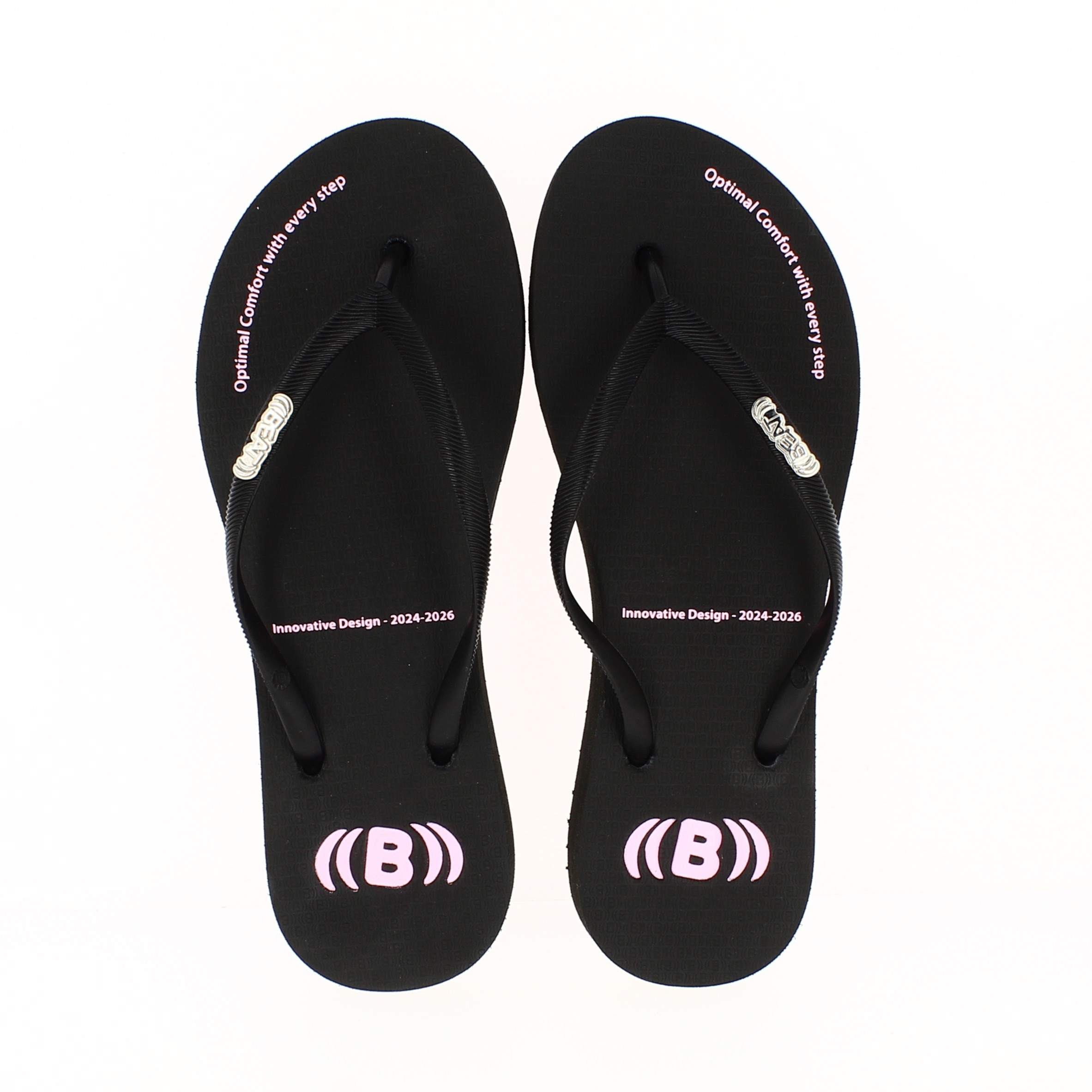 BEAT Women Casual FLATS Flip Flops Pink, Black, Blue