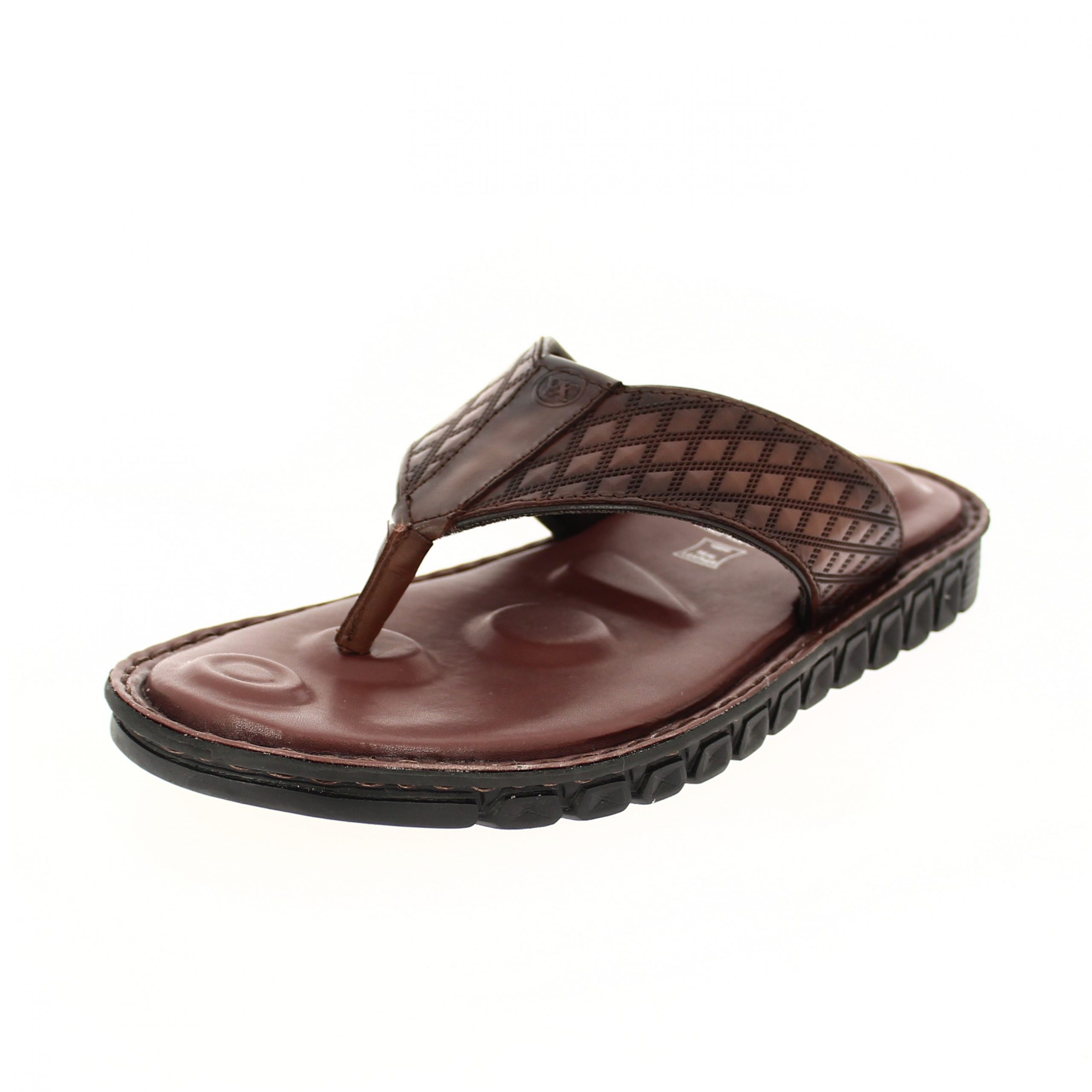 Von Wellx Men Casual T-strap Sandals Brown