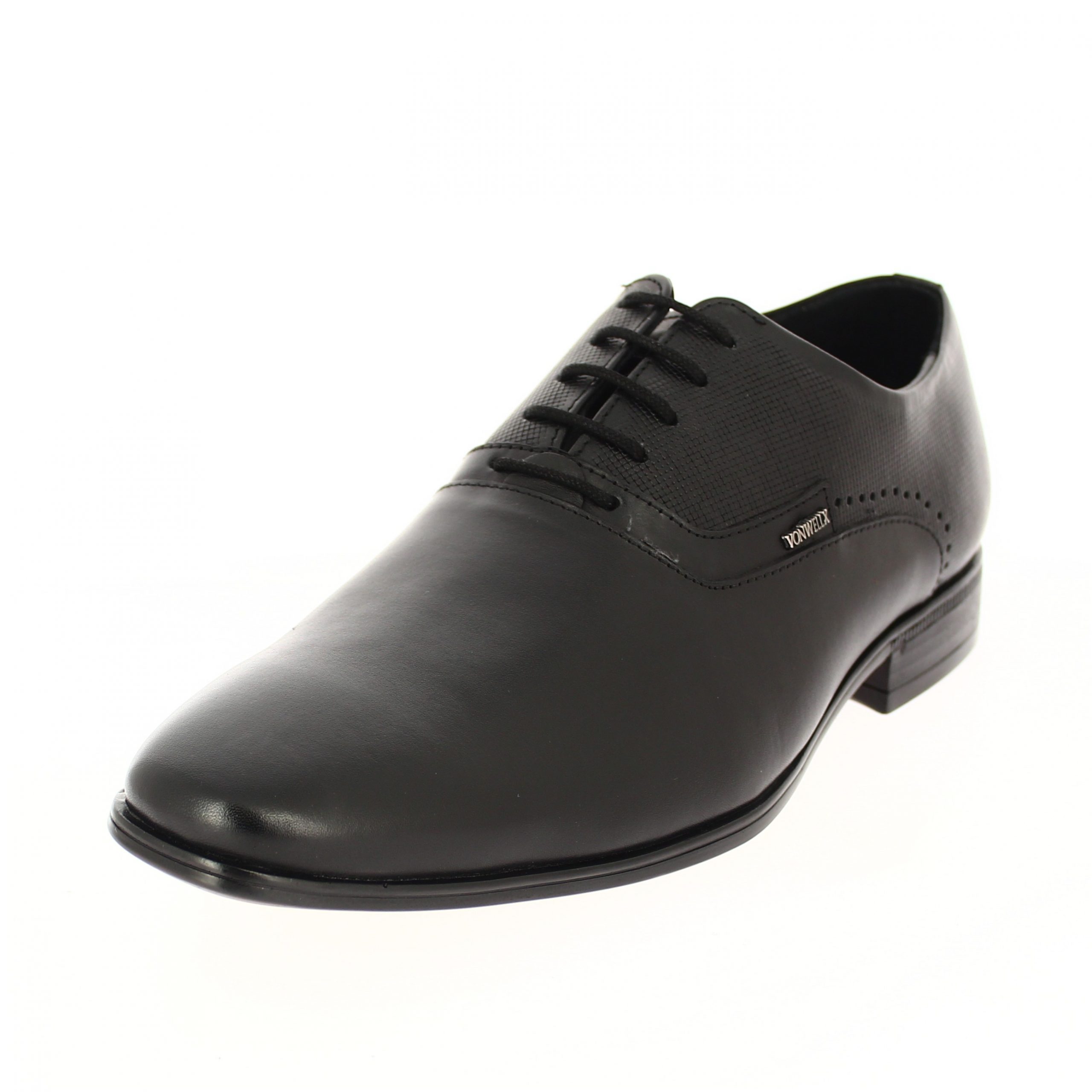 Von Wellx Men Casual Lacing Shoes Black