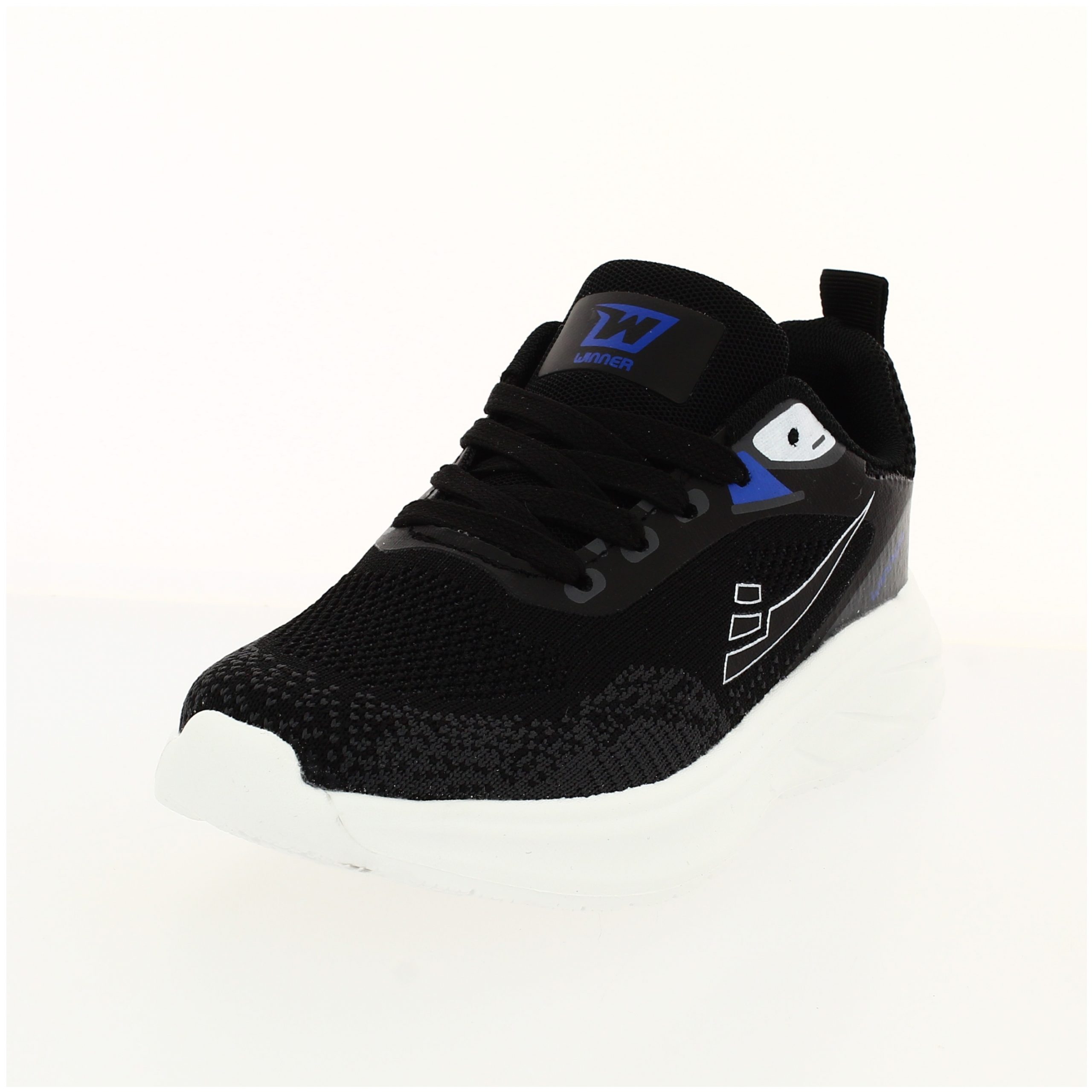 Winner Boys Casual Lacing Shoes BLACK
