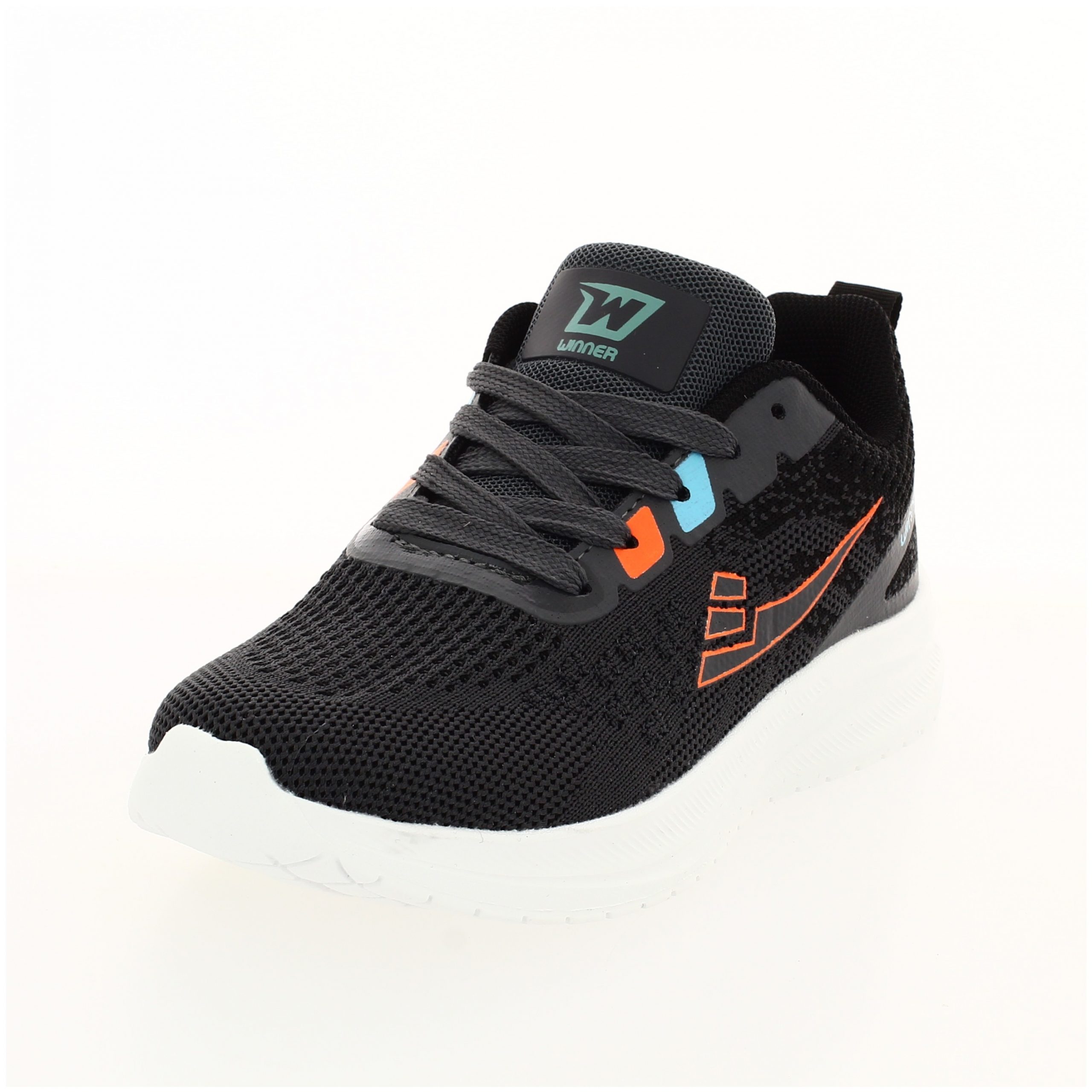 Winner Boys Casual Lacing Shoes GRAY / ORANGE