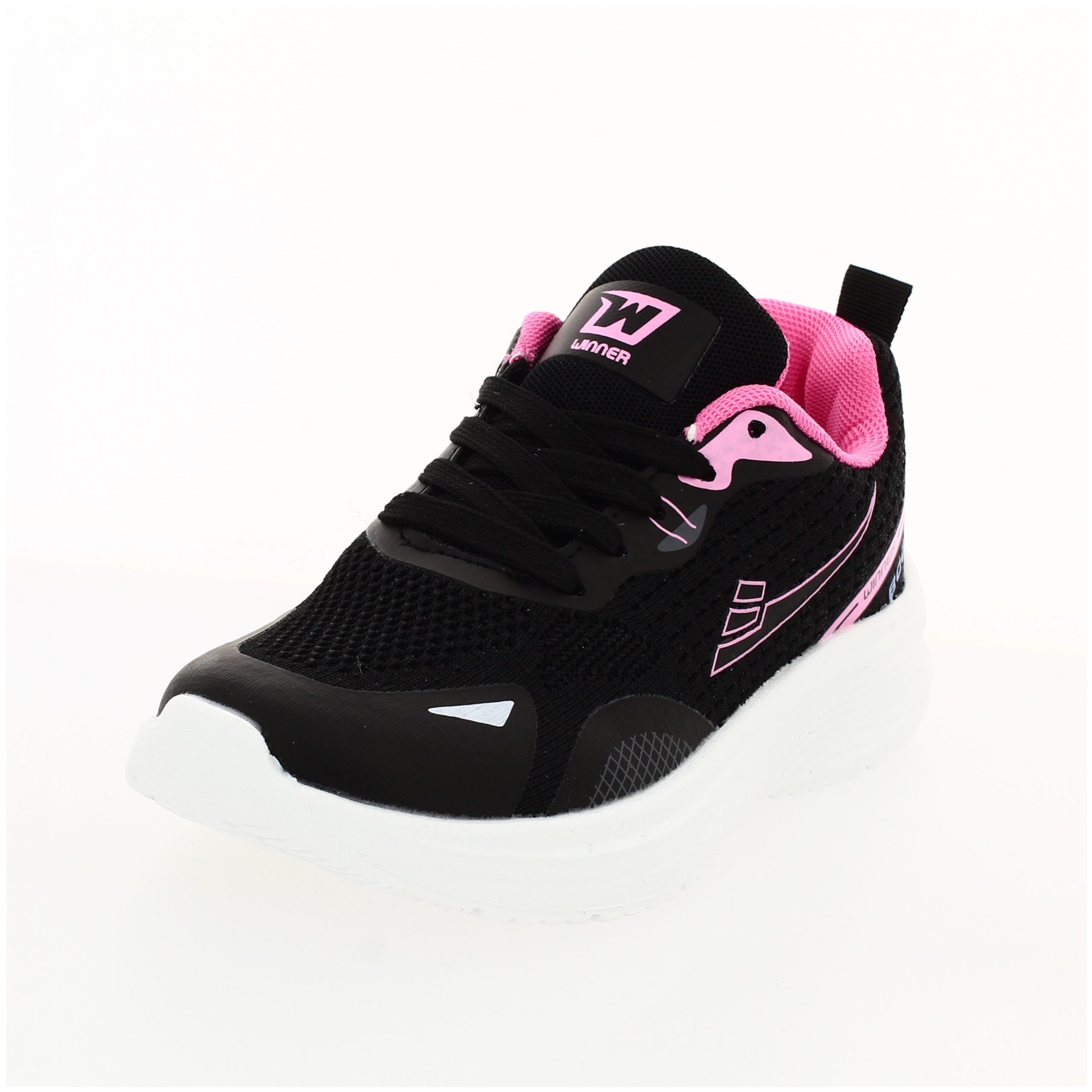 Winner Boys Casual Lacing Shoes BLACK