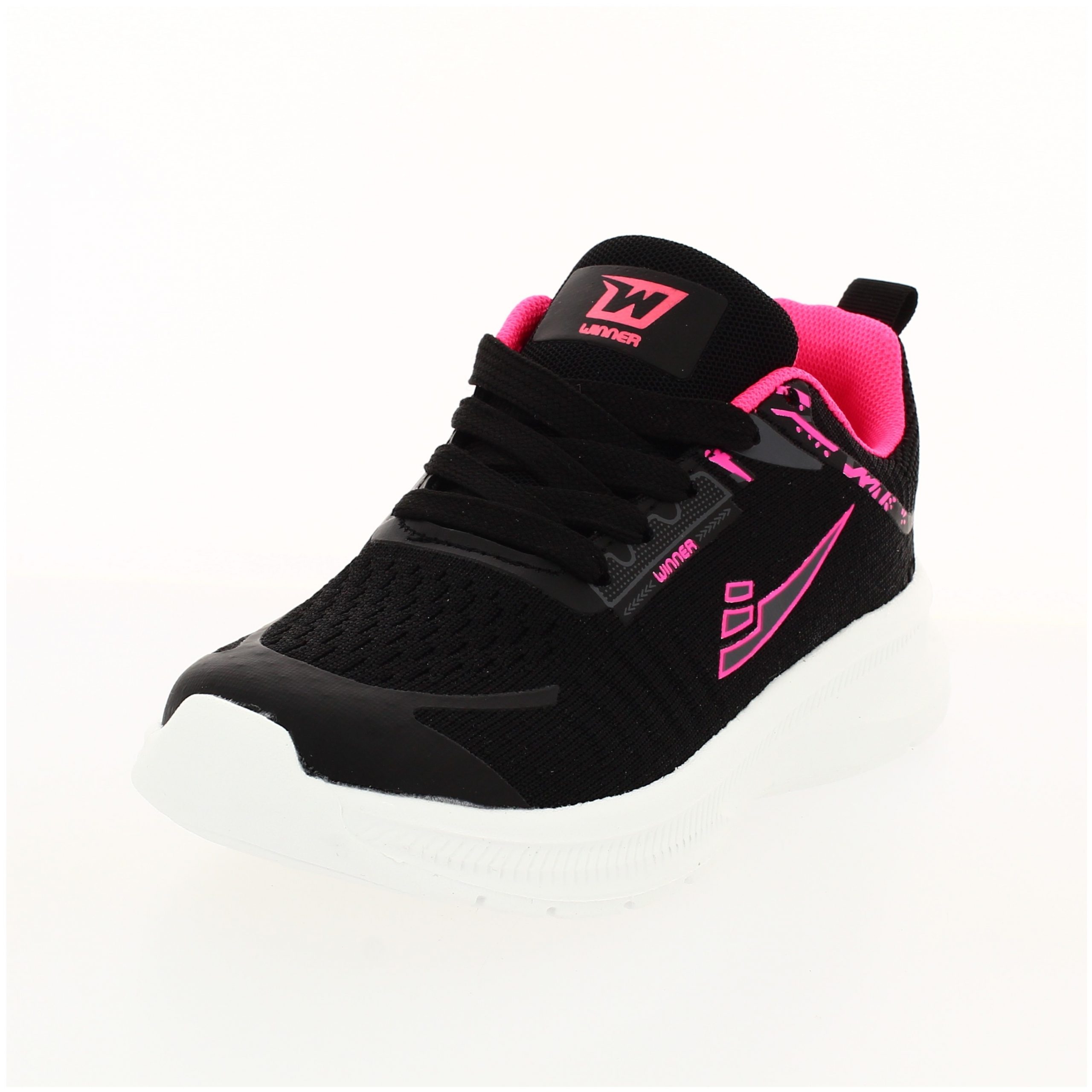 Winner Girls Casual Lacing Shoes BLACK
