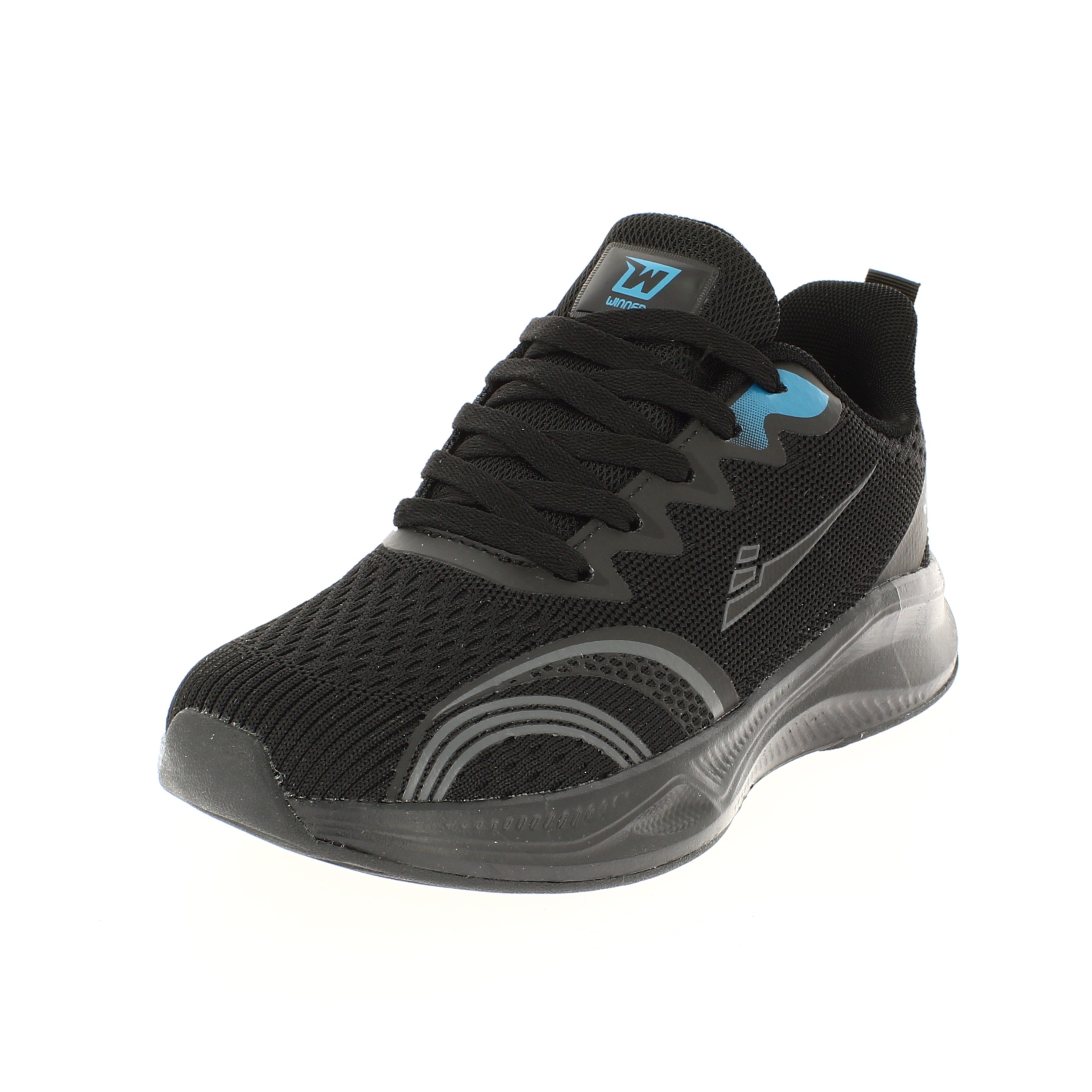 Winner Men RUNNING Lacing Shoes BLACK