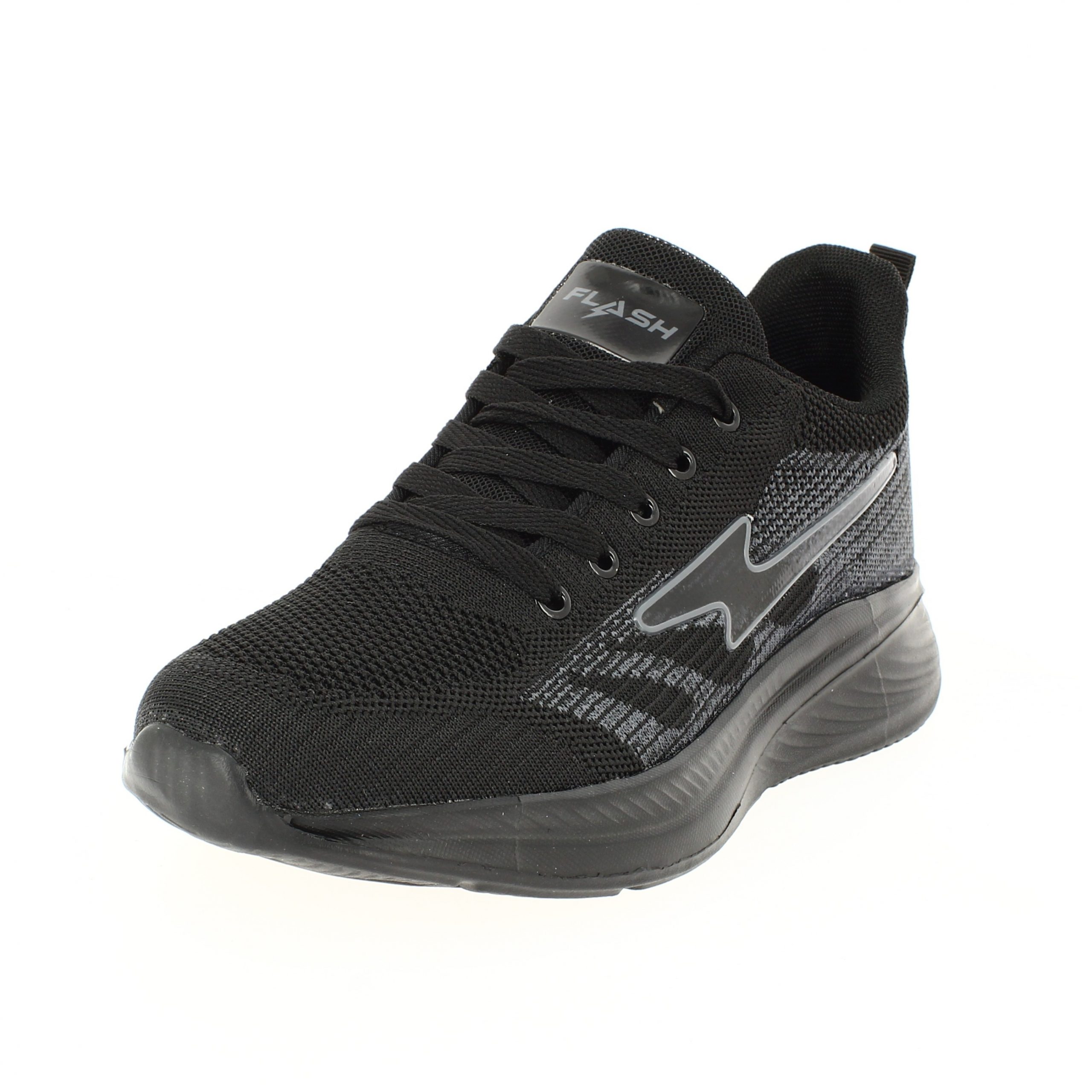 Flash Men Casual Lacing Shoes BLACK
