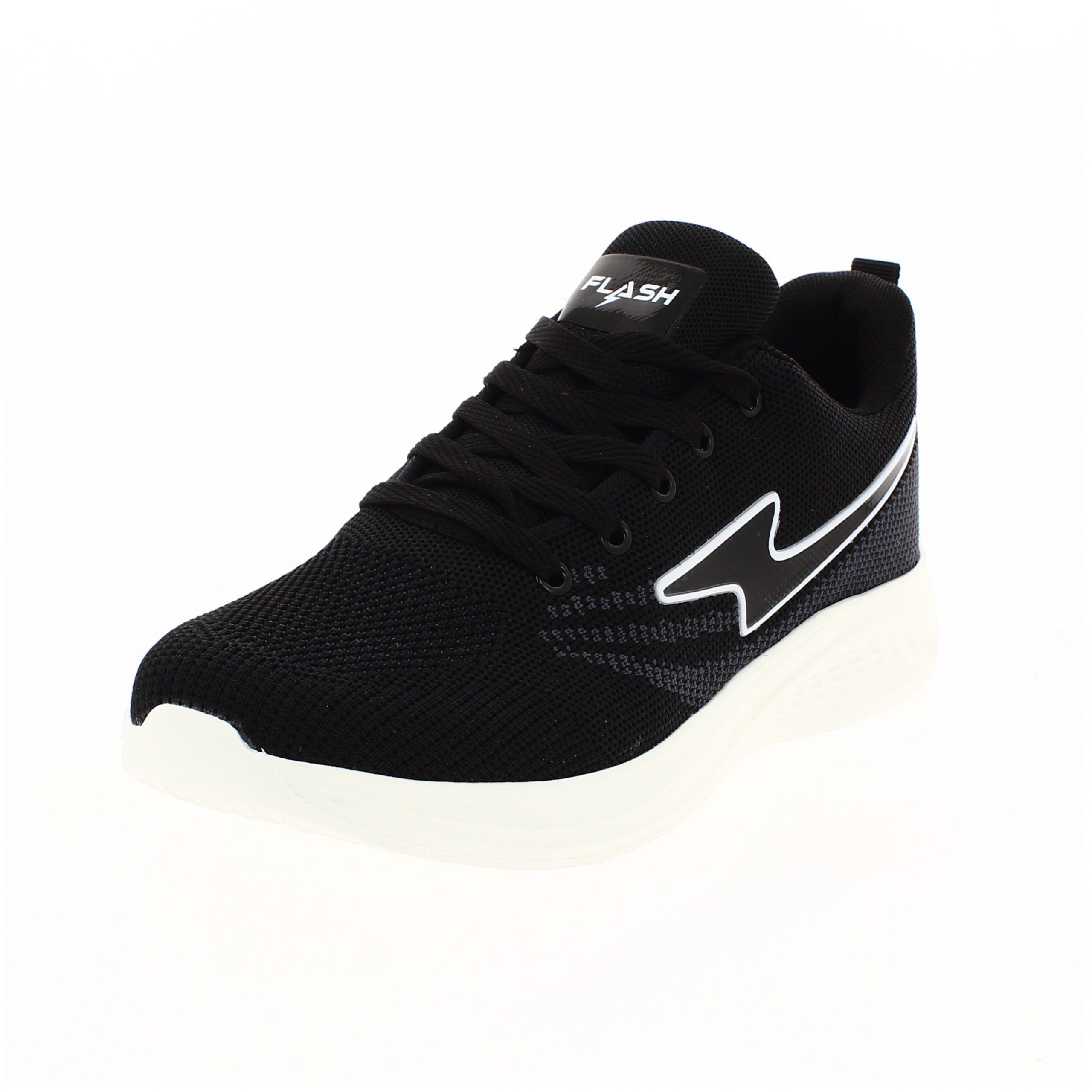 Flash Women Casual Lacing Shoes BLACK