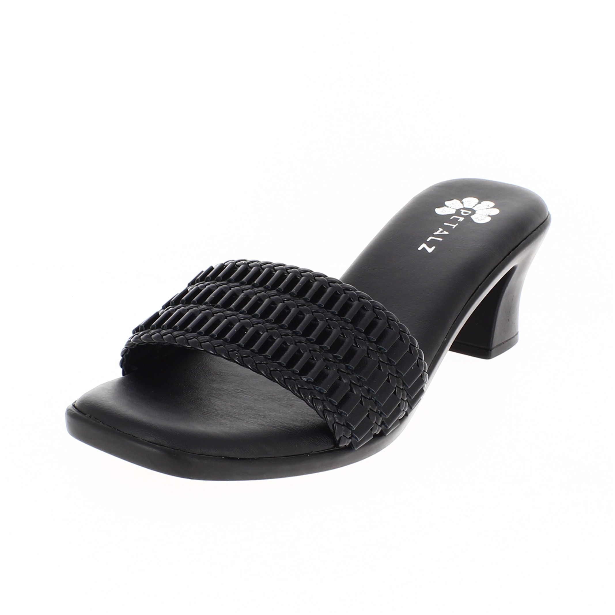 Petalz Women Formal Slip-On Slippers Black