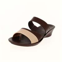 Usofto Women Casual Toe-Ring Wedges Brown