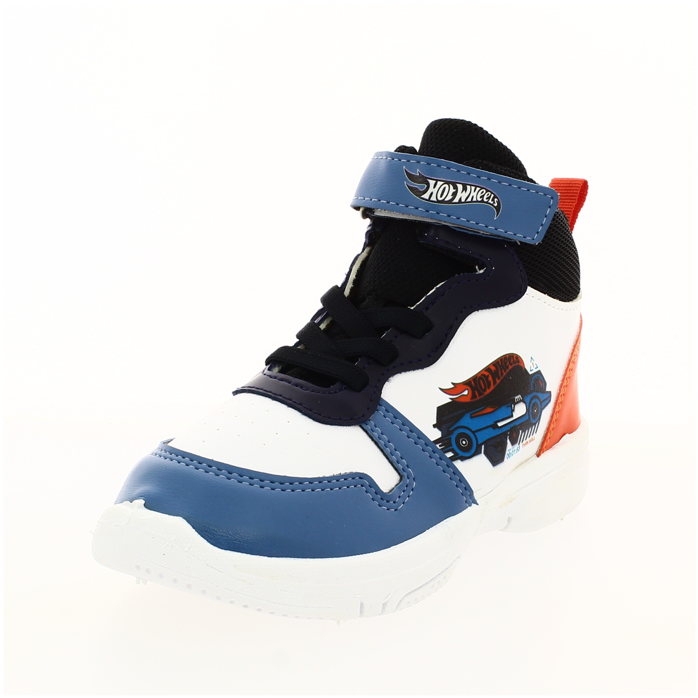 Hot Wheels Boys Casual Velcro Shoes White/Blue