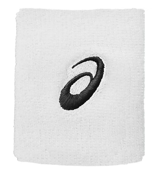 ASICS Wrist Band Pair Unisex Wrist Band - White