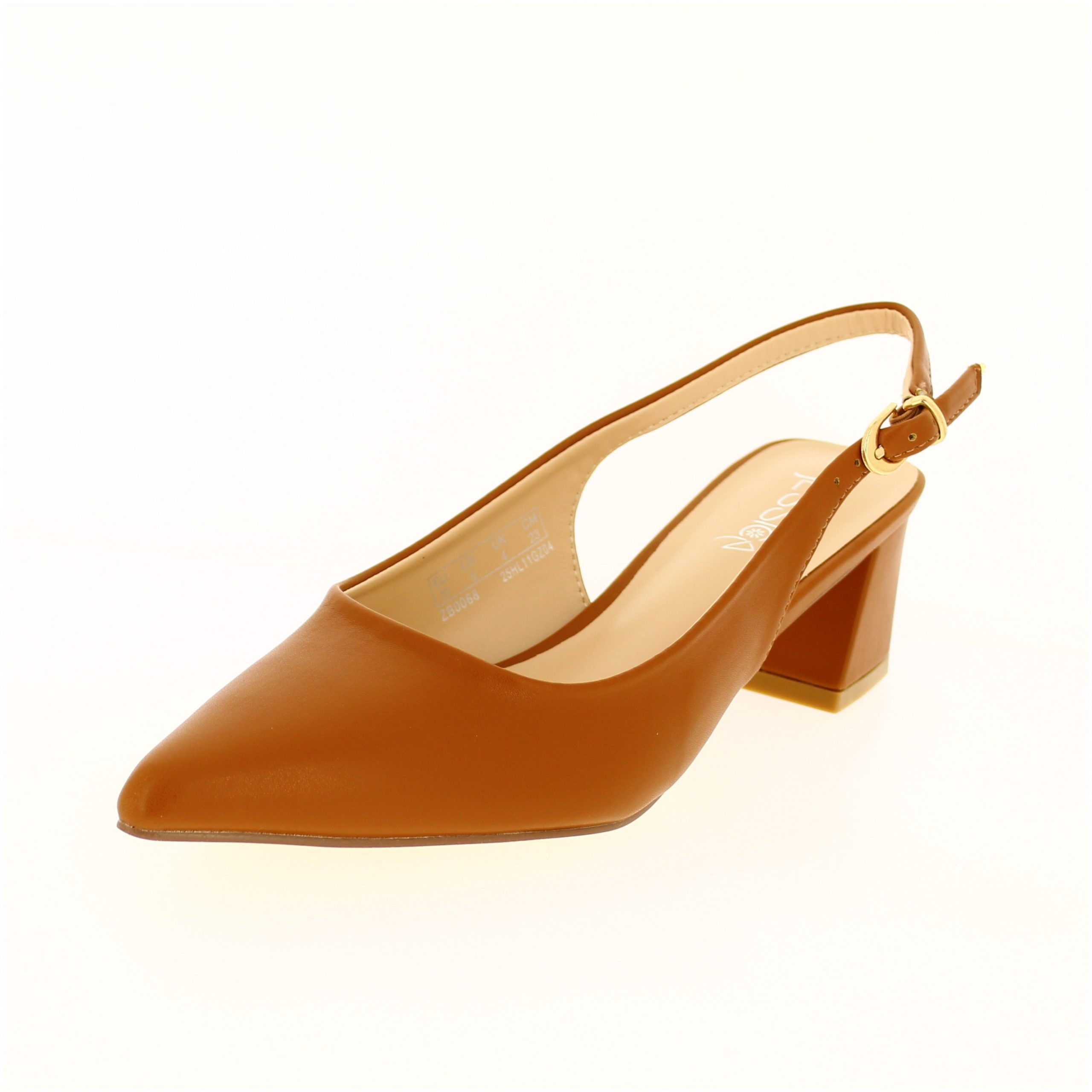 JESSICA Women Formal Sling-Back Heels Tan