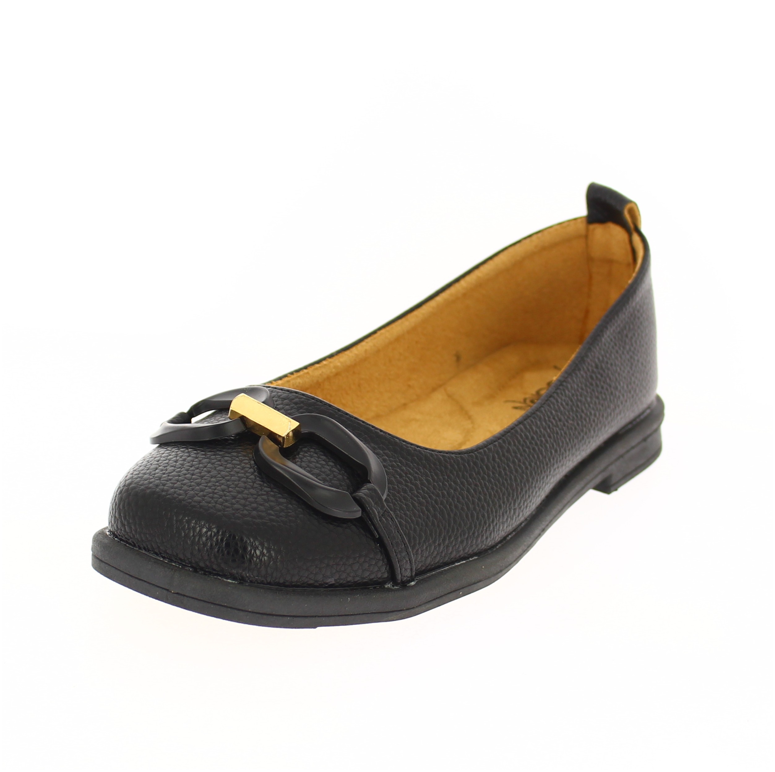 JESSICA Women Formal Ballerina Flats Shoes Black