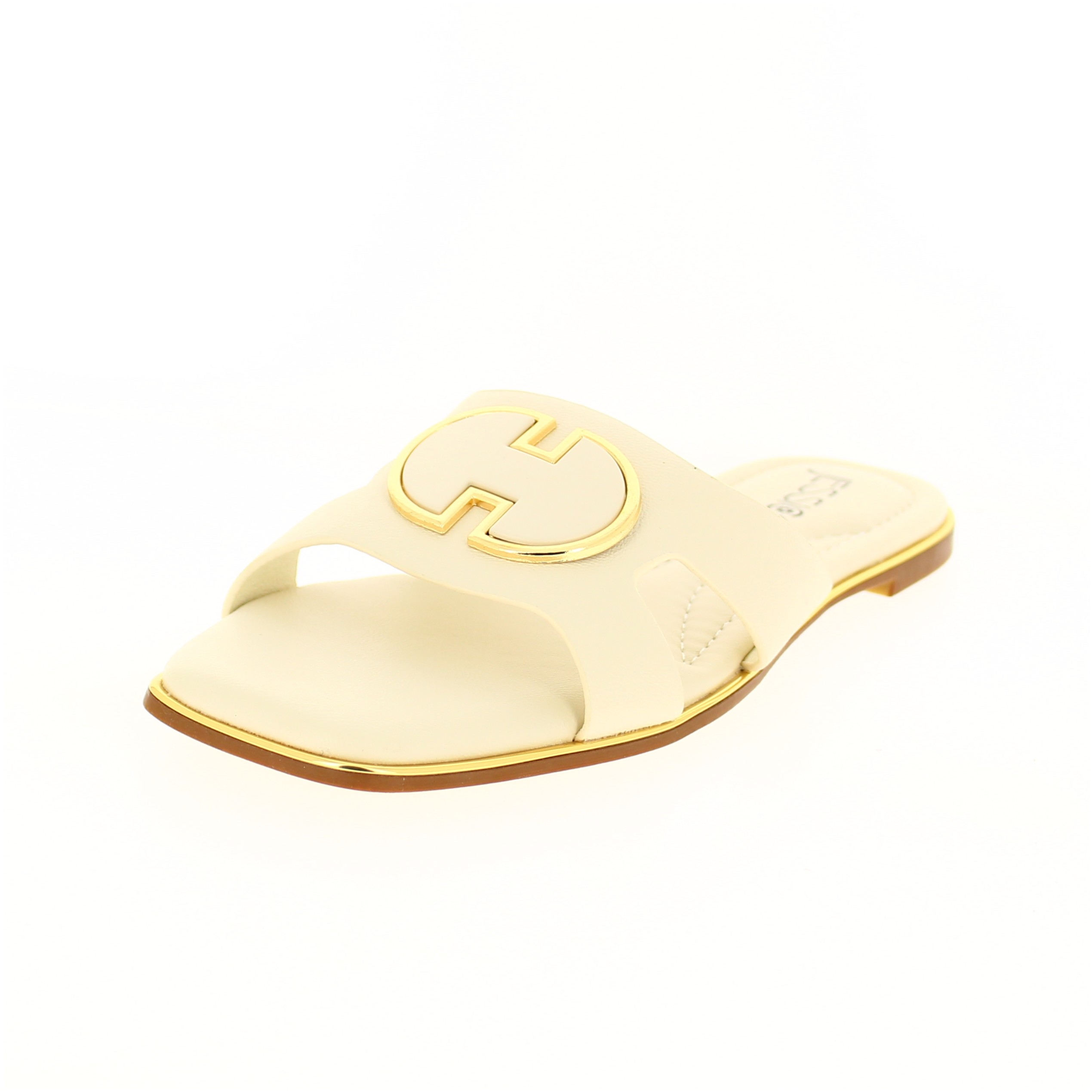 JESSICA Women Casual Slip-On Flats Slippers White