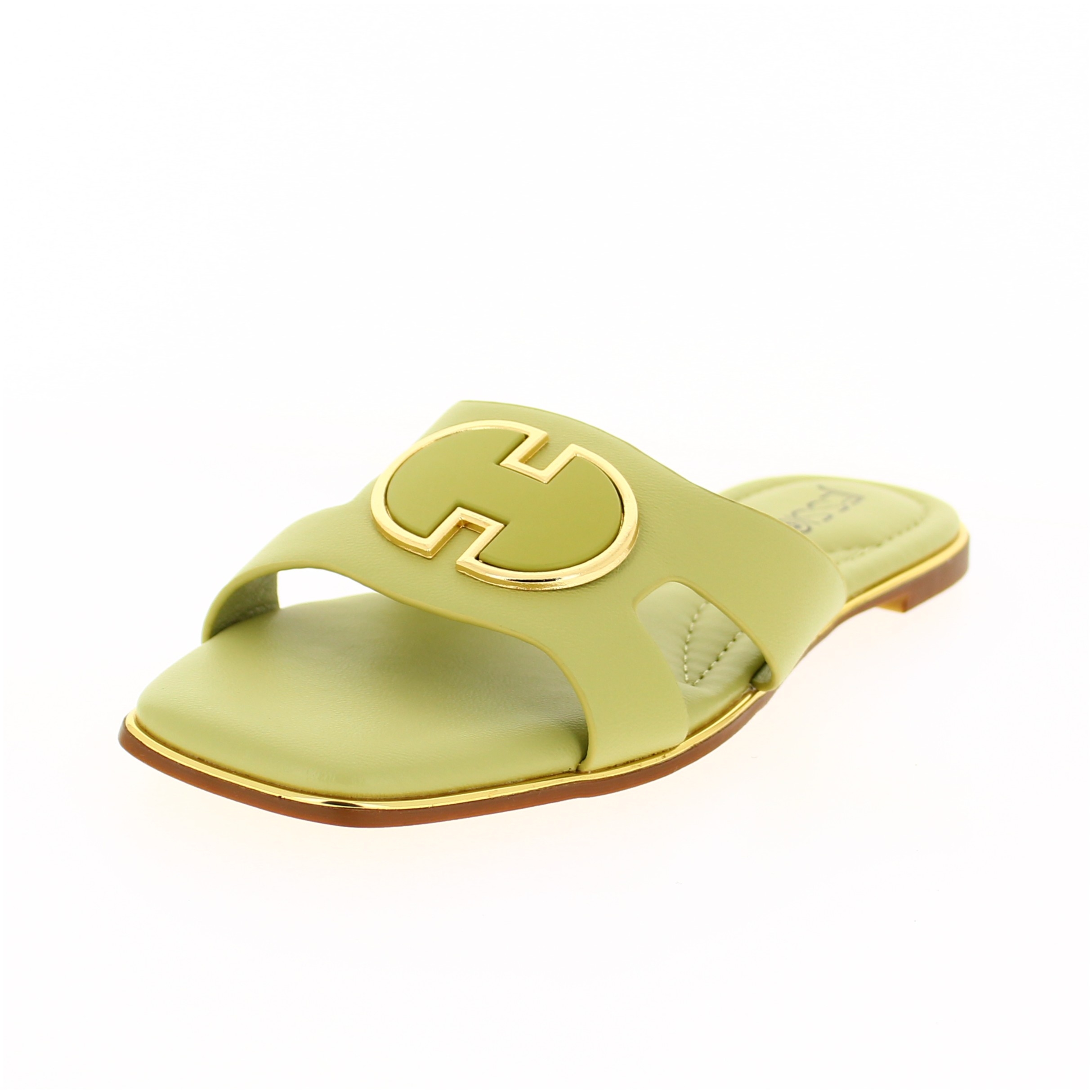 JESSICA Women Casual Slip-On Flats Slippers Green