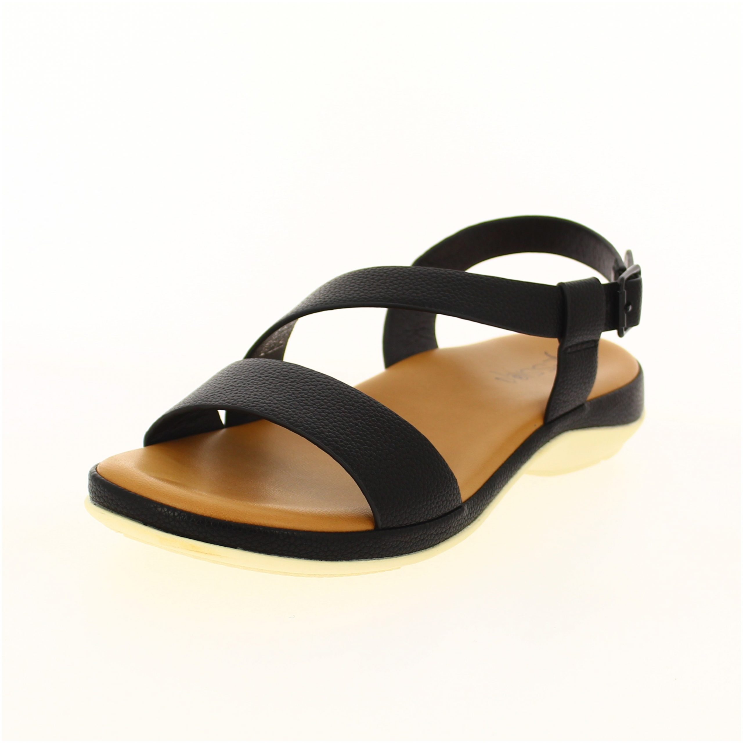 JESSICA Women Casual Slip-On Wedges Black