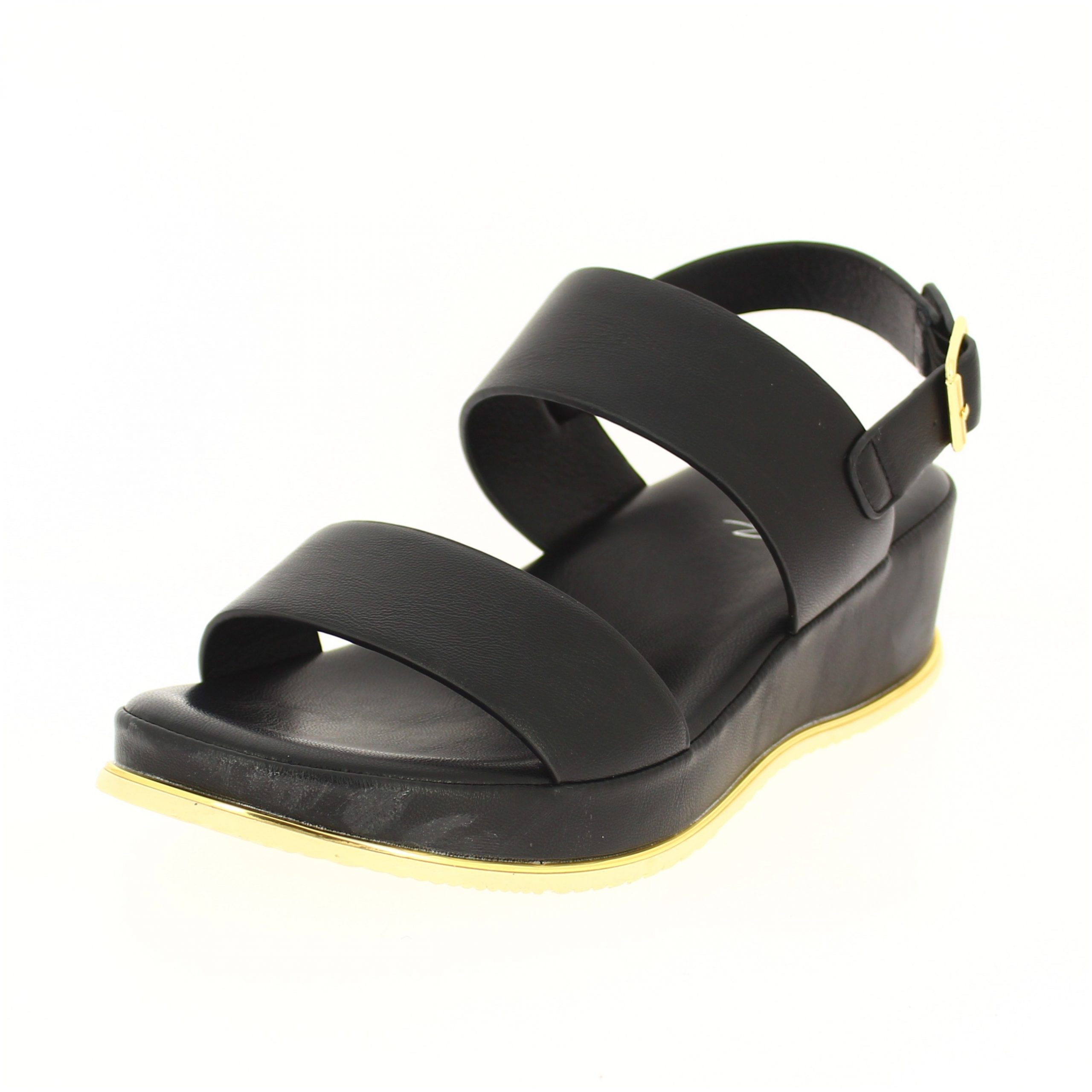 JESSICA Women Casual Slip-On Wedges Black